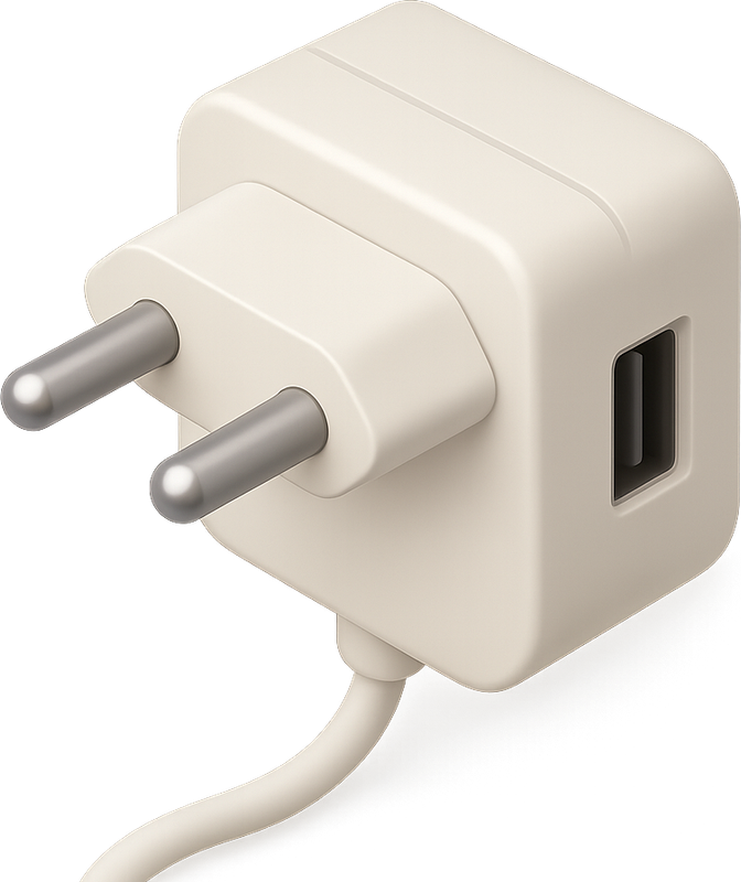 Elektrischer Stecker mit integriertem USB-Anschluss