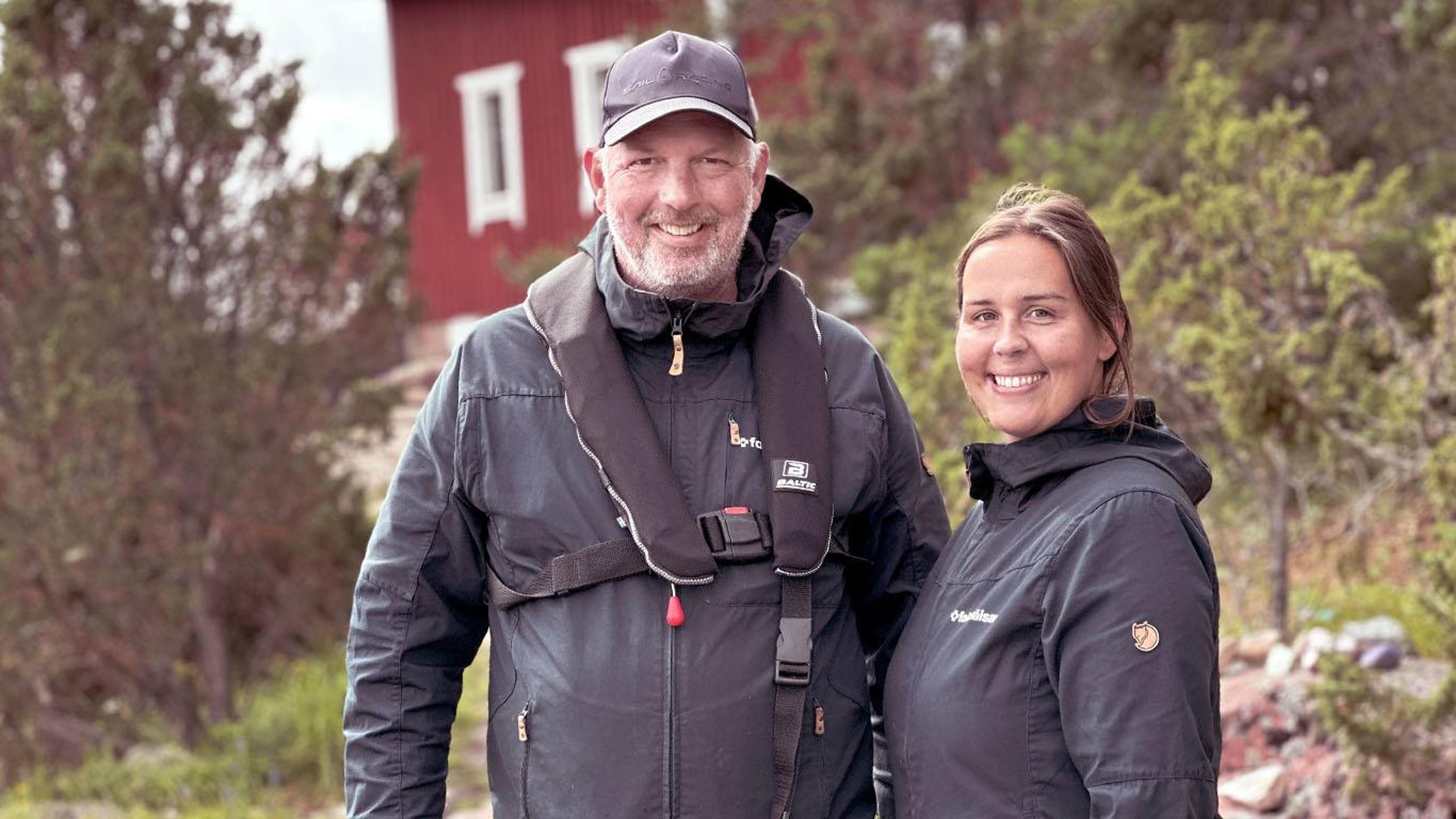 Youth coordinators on Folkhälsan Joakim Svensson and Mikaela Johansson.