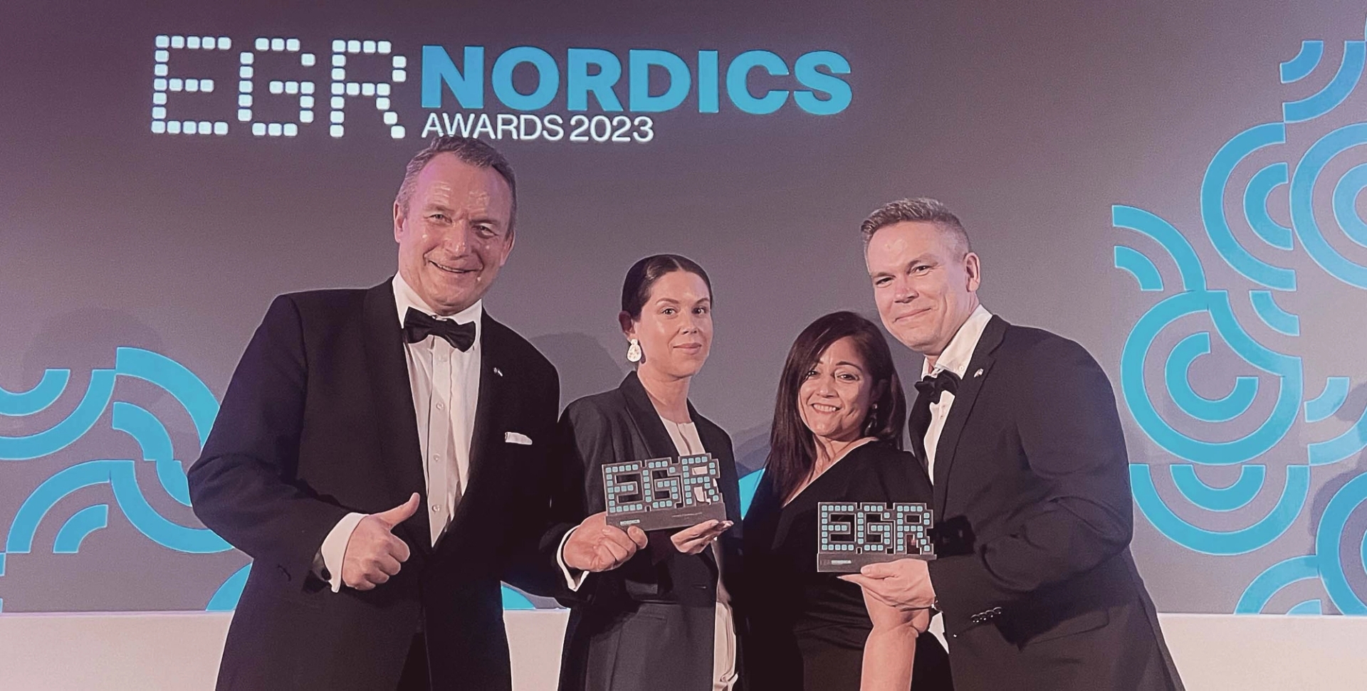 Paf won two awards at the EGR Nordics Awards