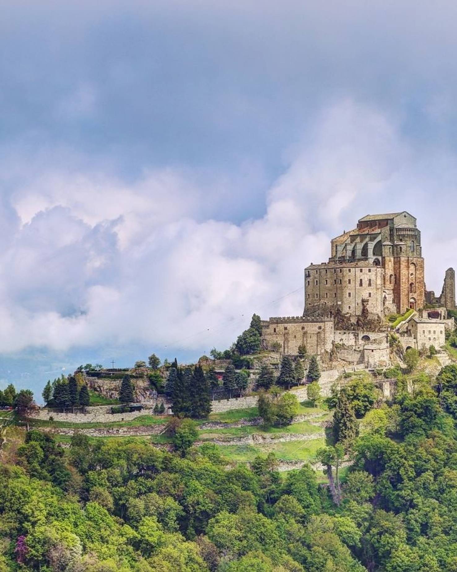 Photograph of the Sacra di San Michele, an iconic landmark featured on the TTP platform as a destination for visitors exploring Torino and its surroundings.