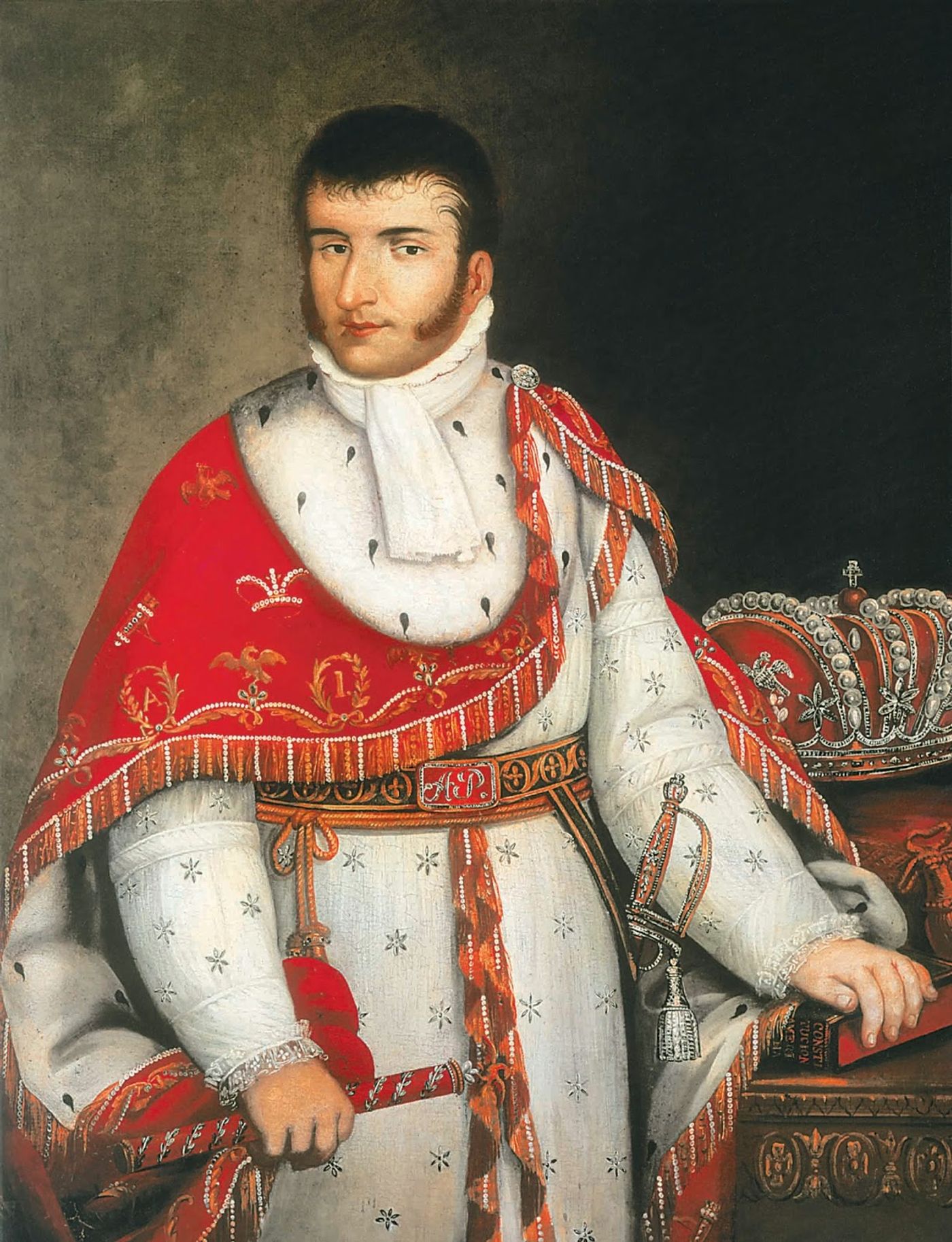 Portrait of Agustín de Iturbide as emperor