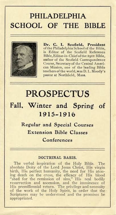 C.I. Scofield And The Philadelphia School of the Bible 