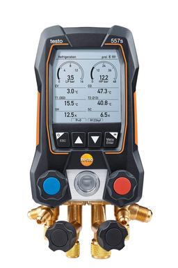 testo 557s - Manifold digital inteligente com Bluetooth e bloco de válvulas de 4 vias
