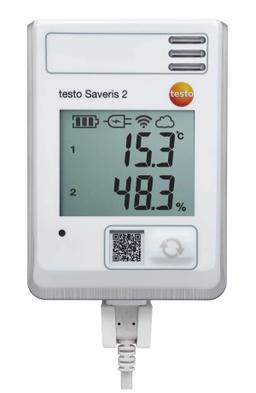 testo Saveris 2-H1 - Data logger WiFi com display e sonda integrada de temperatura e umidade