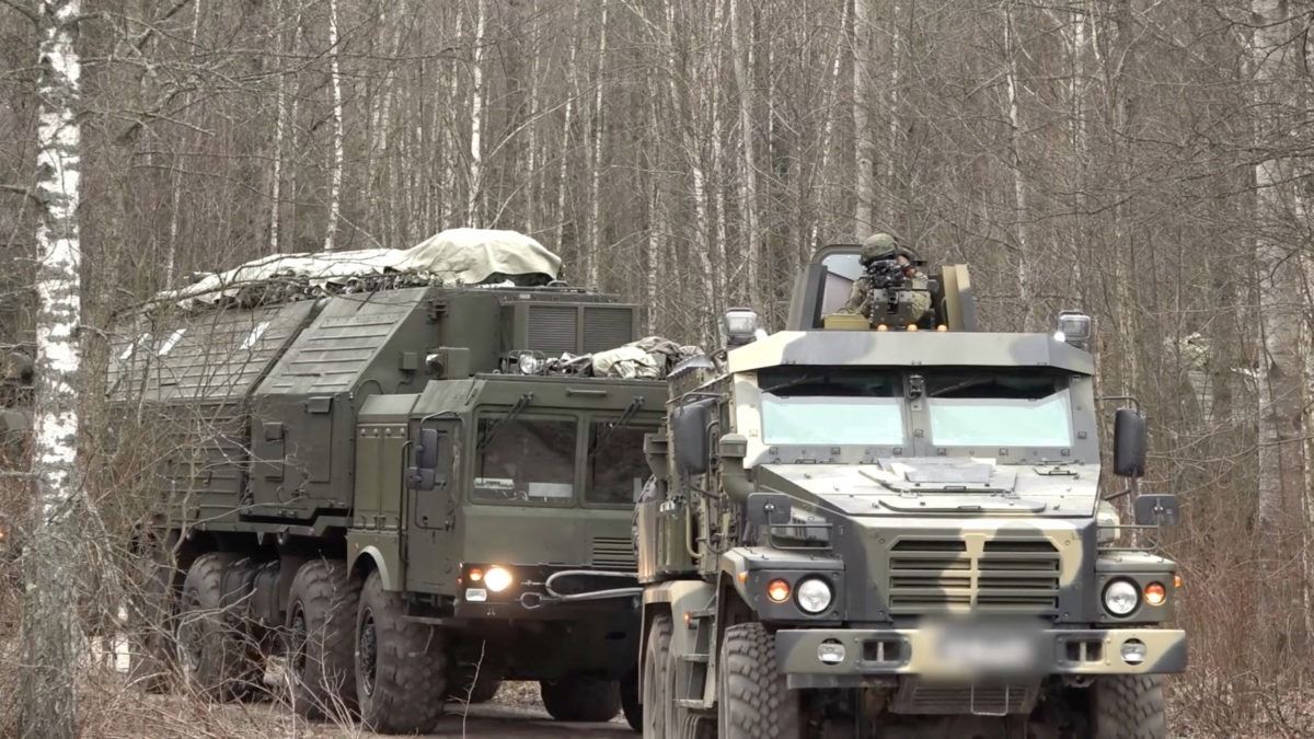 Deployment of the Russian missile system Oreshnik to Belarus. Photo from the video by Russian Defense Ministry Press Service, December 29, 2025.