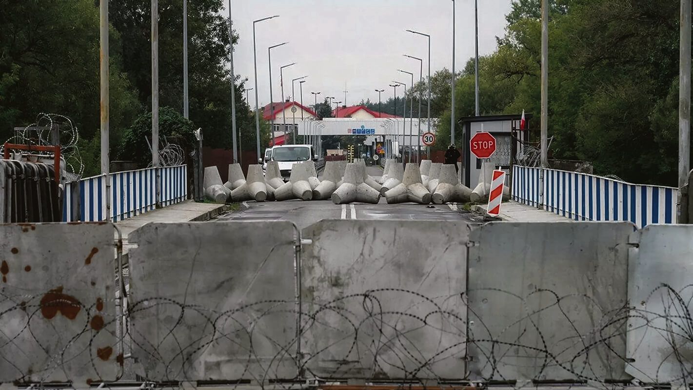 Border crossing station "Varshavskiy Most" before opening in November 2025. 
