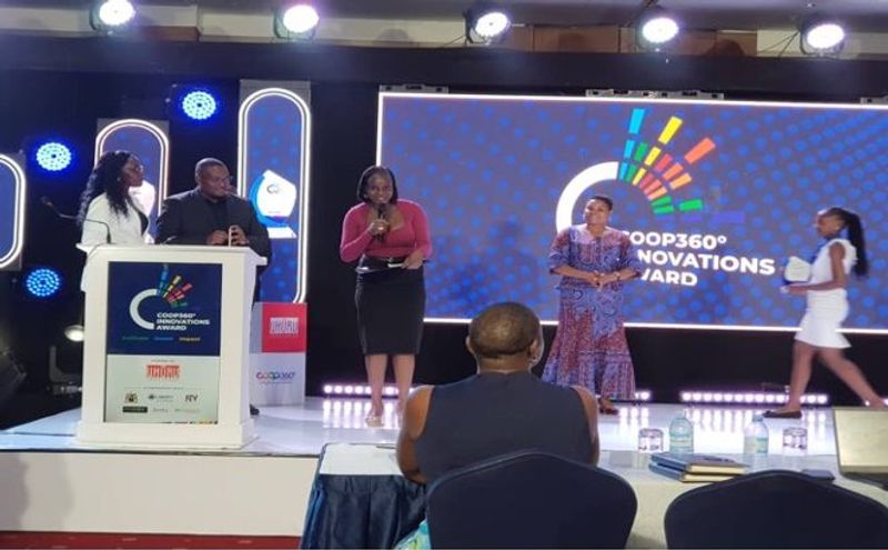 Coop360° Innovations Award ceremony on stage
