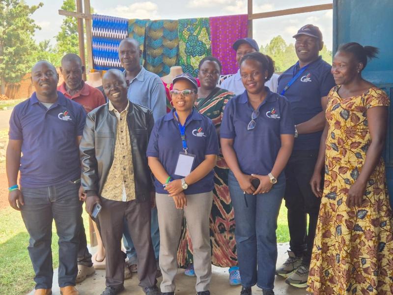 Member visit to a carpentry  enterprise - Budaka Carpenters SACCO