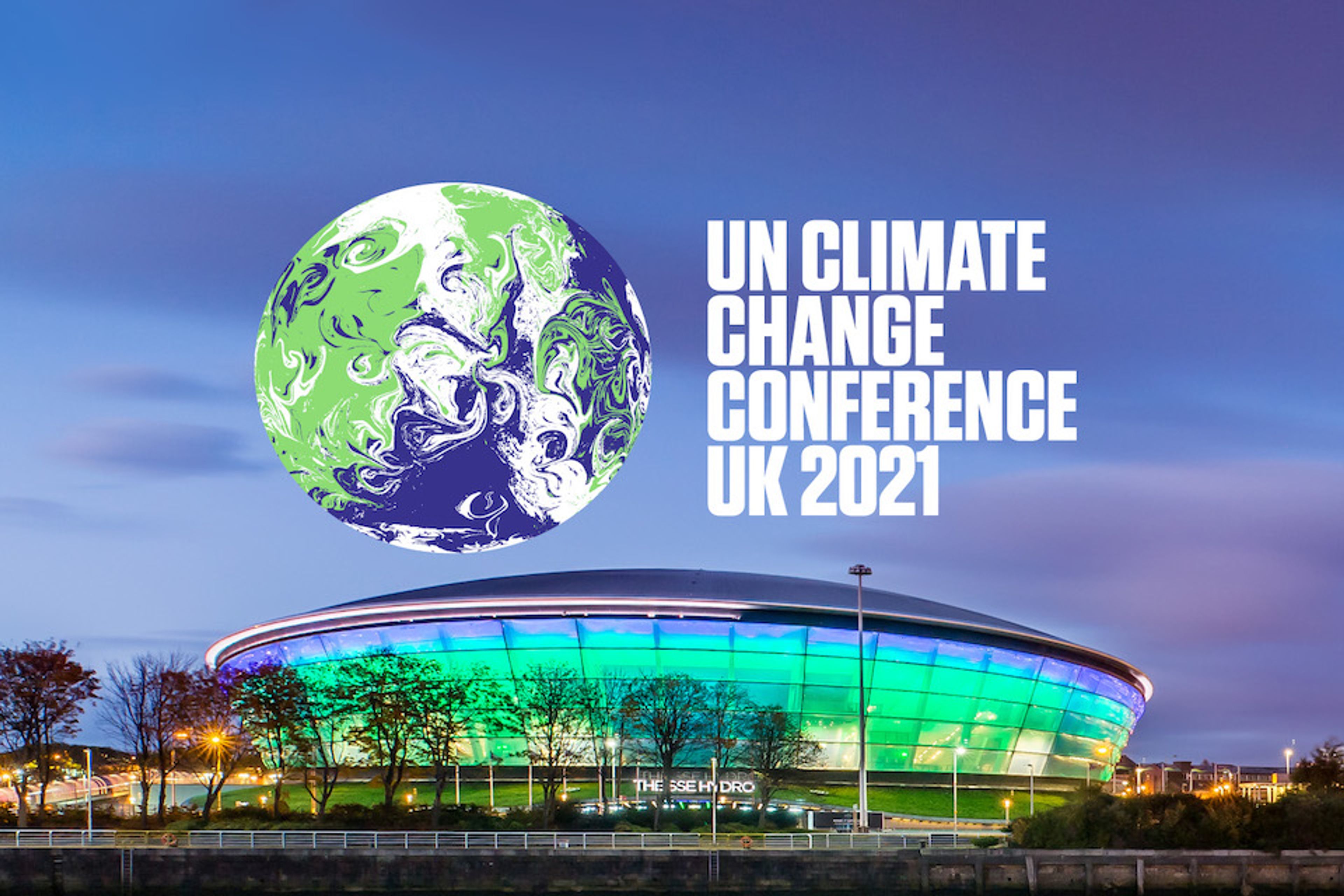 A graphic of the COP26 logo