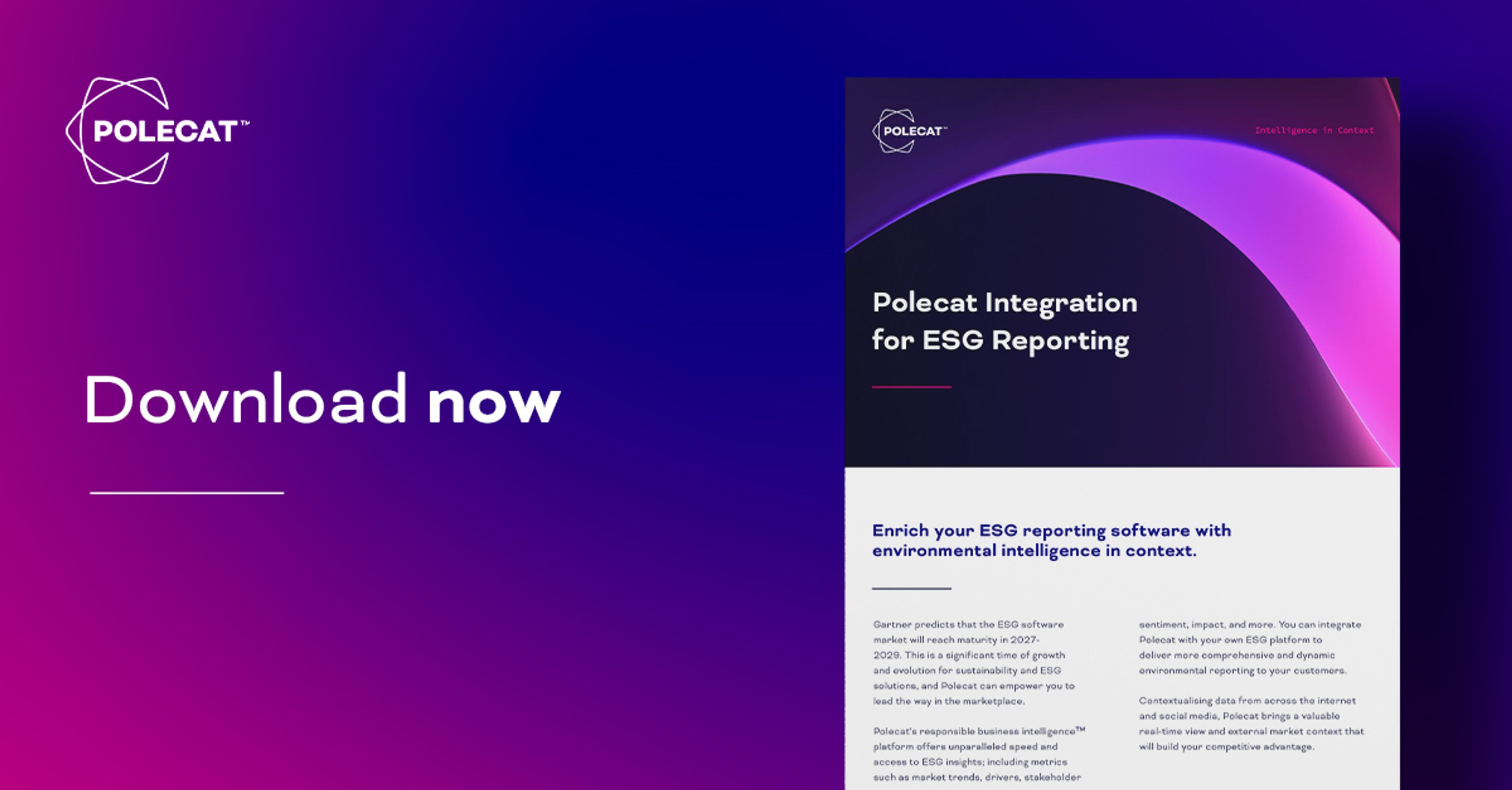 Polecat Integration for ESG Reporting