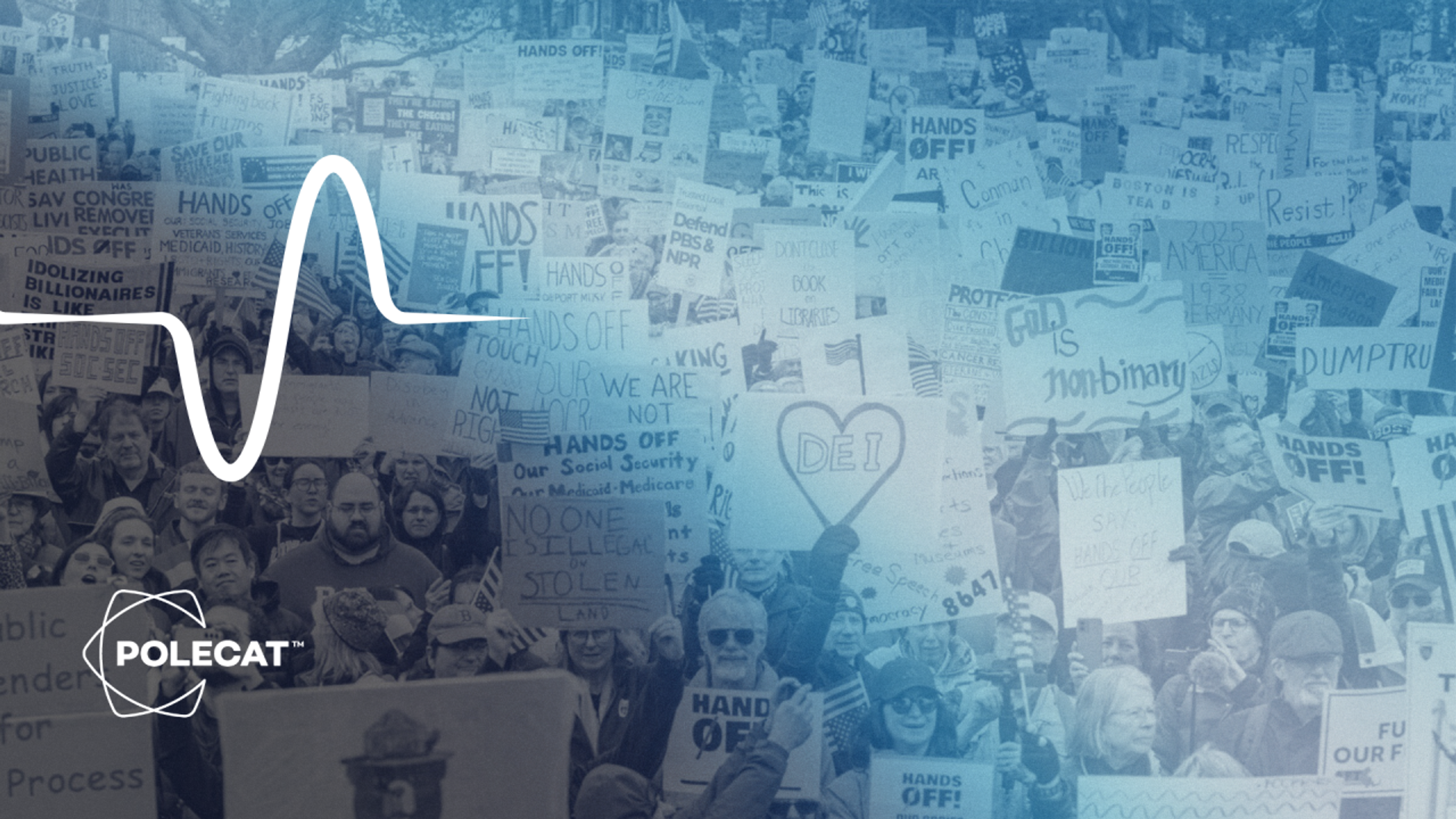 Blog header depicting a protest in the United States 