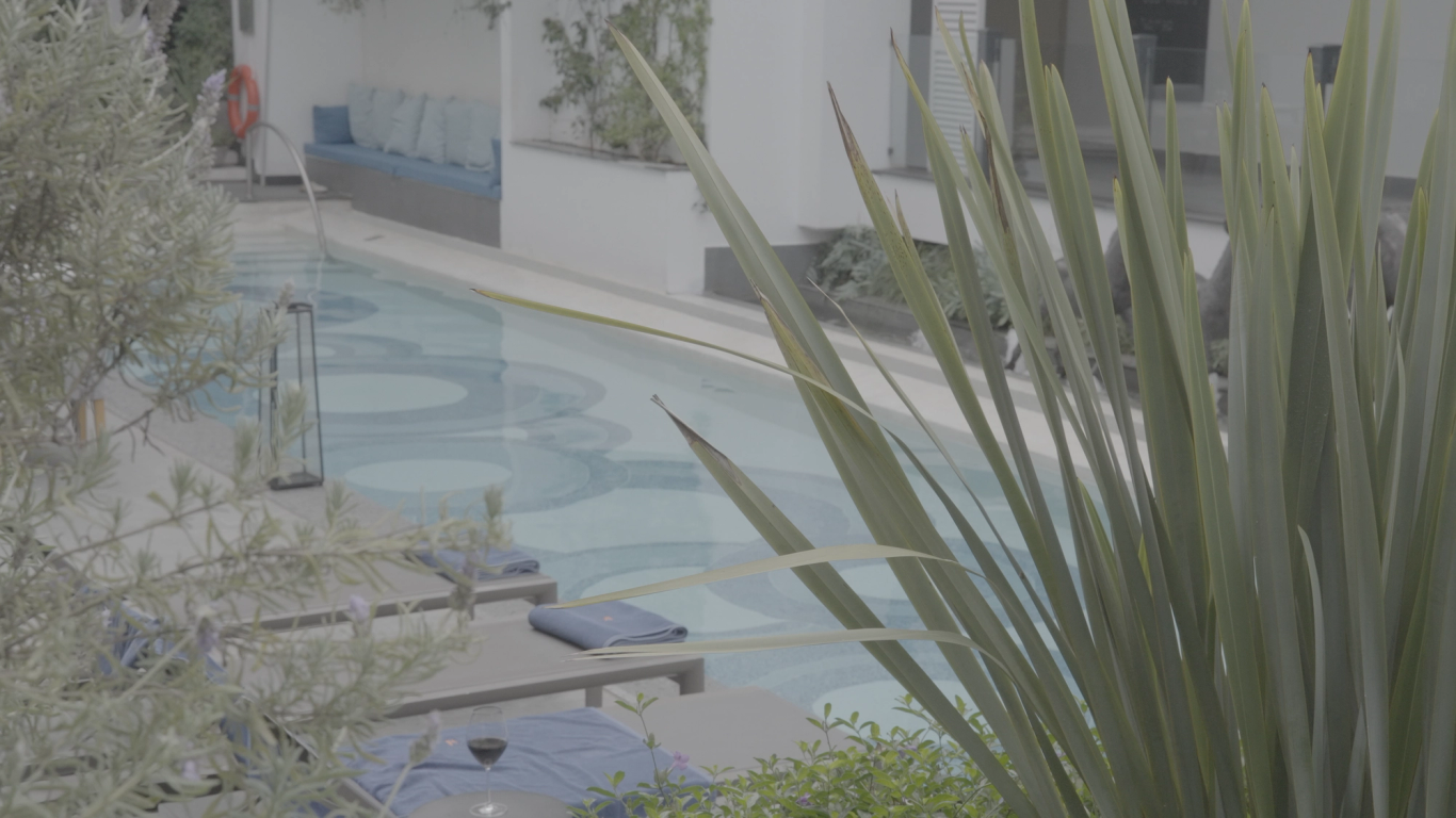 Poolside — before