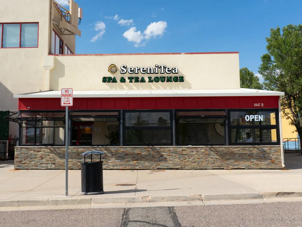 Serenitea, from the sidewalk on Park Meadows