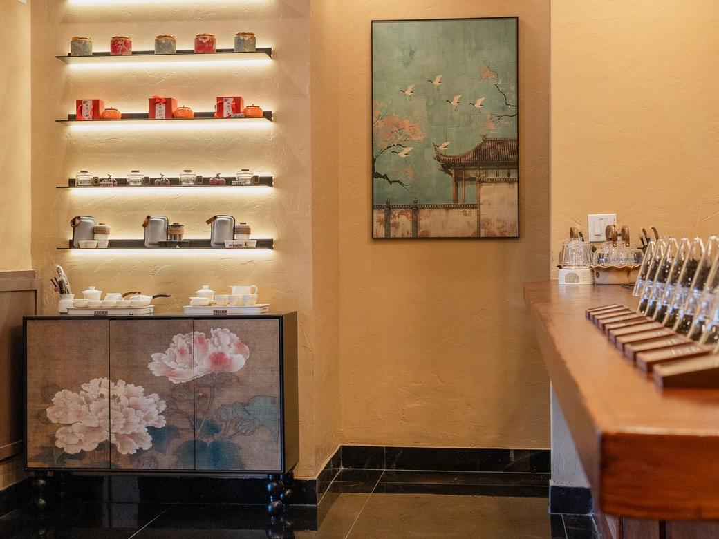 Our tea lounge, where we serve our high-quality tea blends