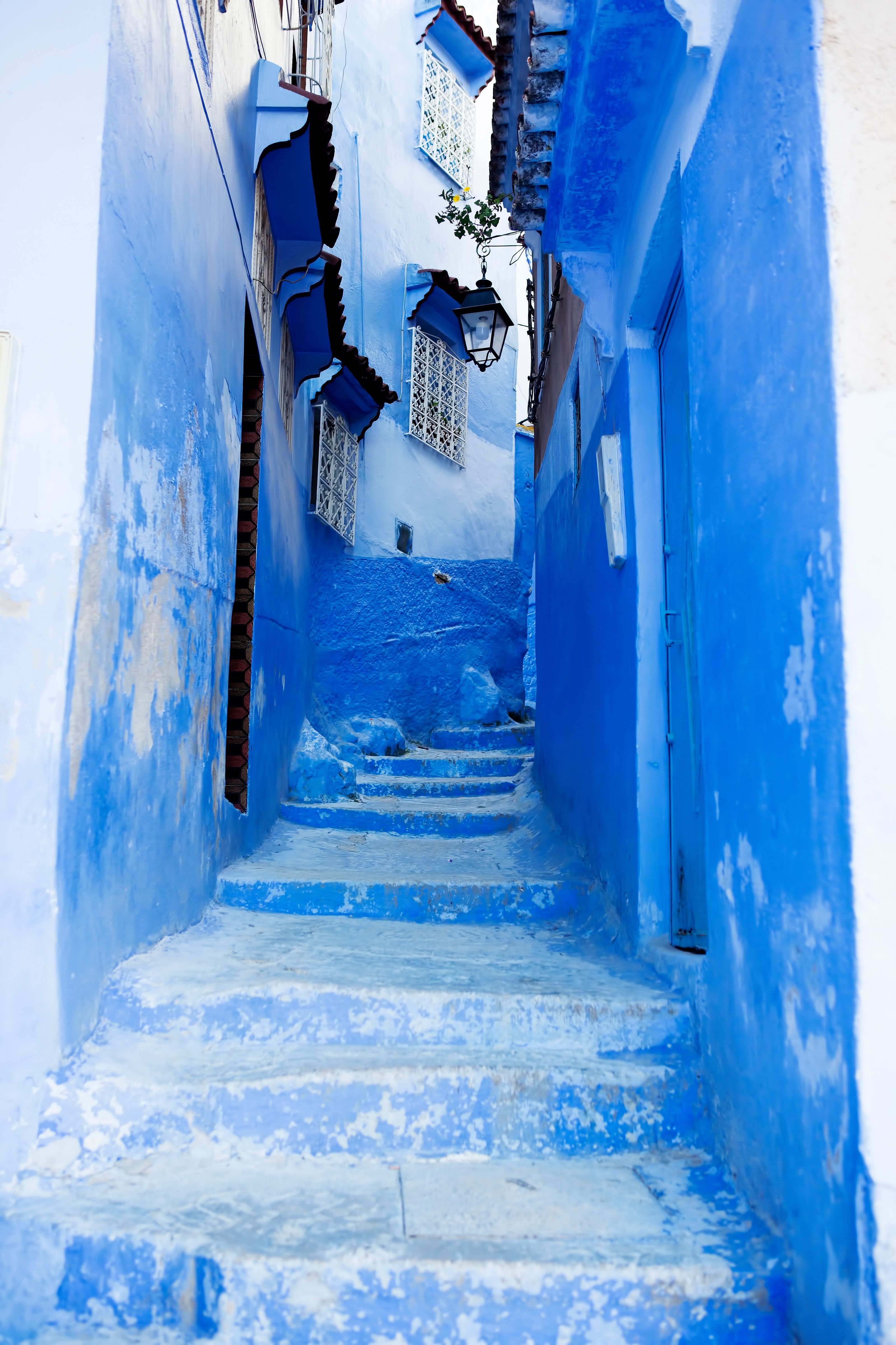 streets of the blue city of Chefchaouen