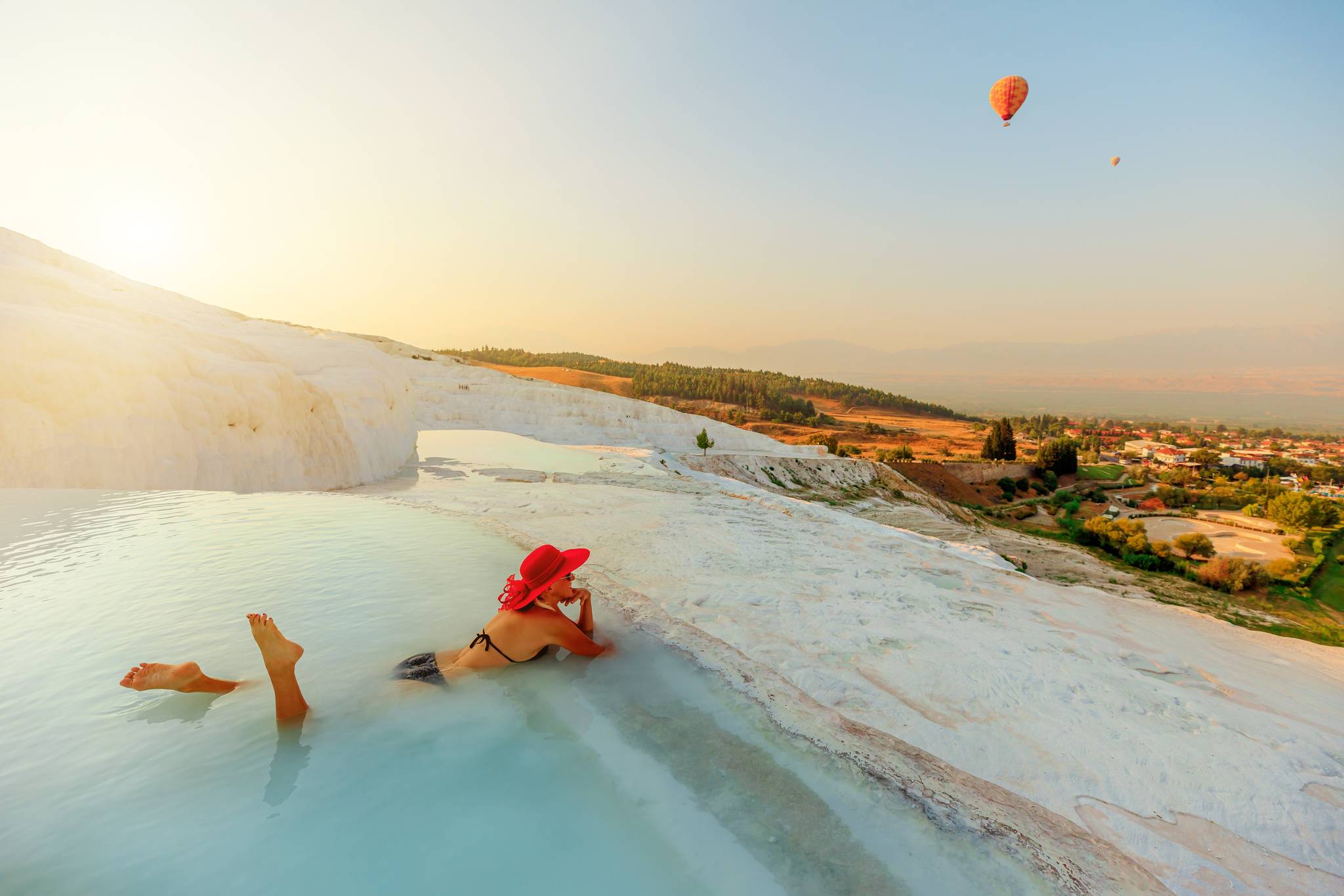 ragazza a pamukkale