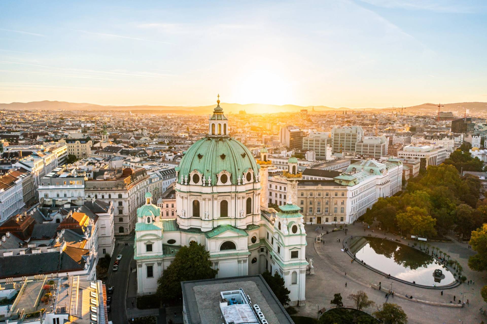 vienna dall'alto