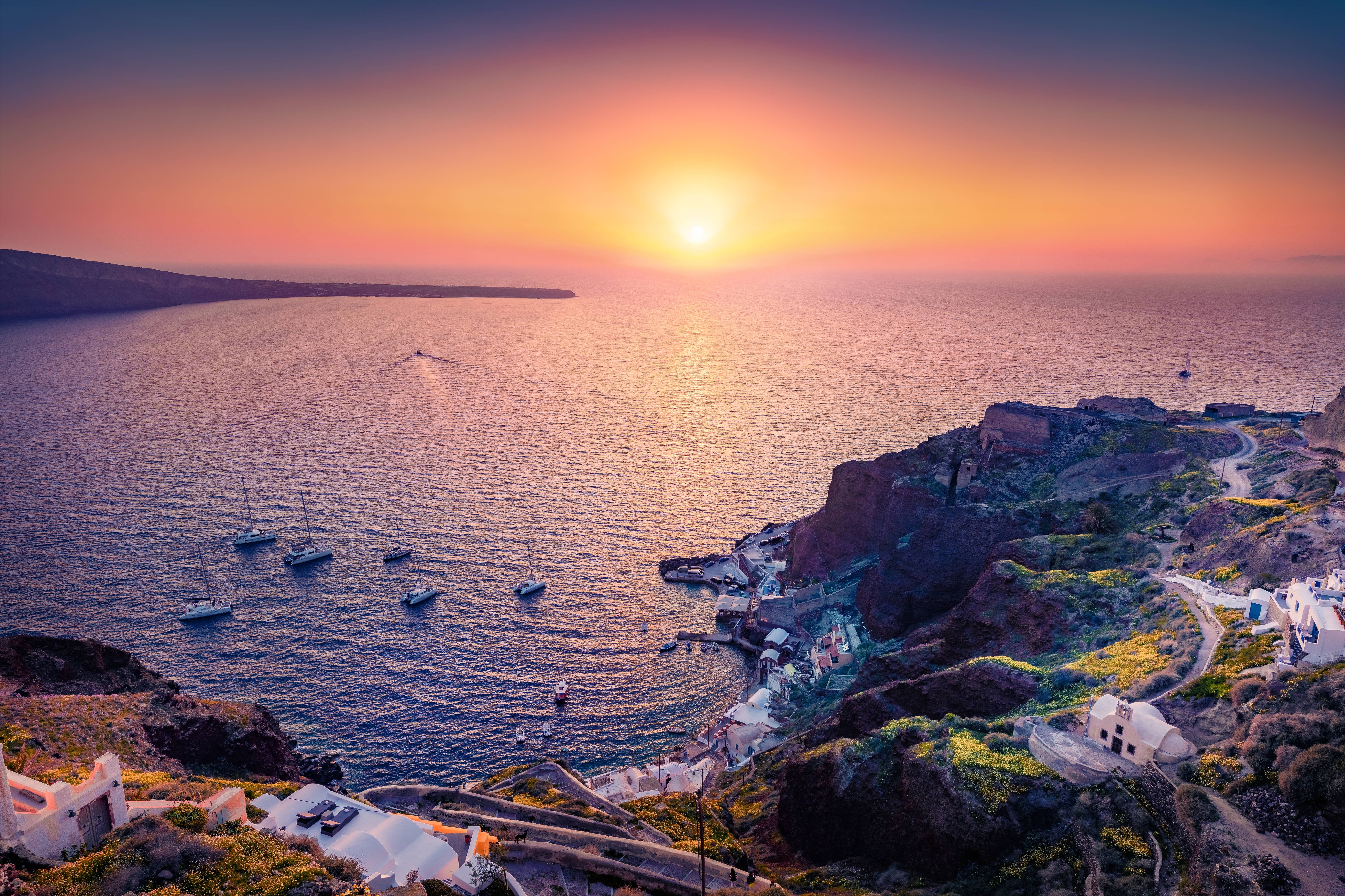 tramonto a santorini