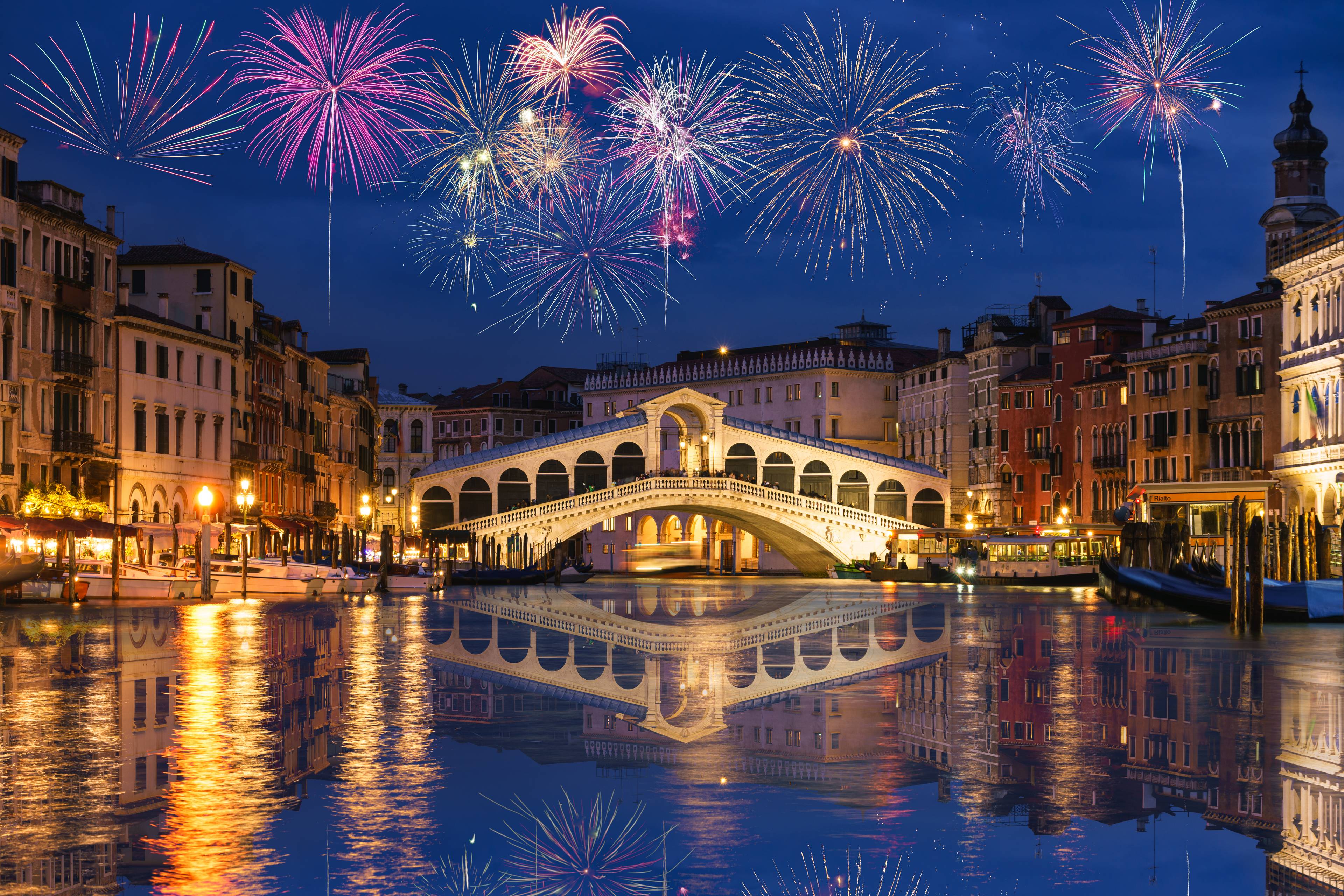 fuochi d artificio ponte di rialto venezia