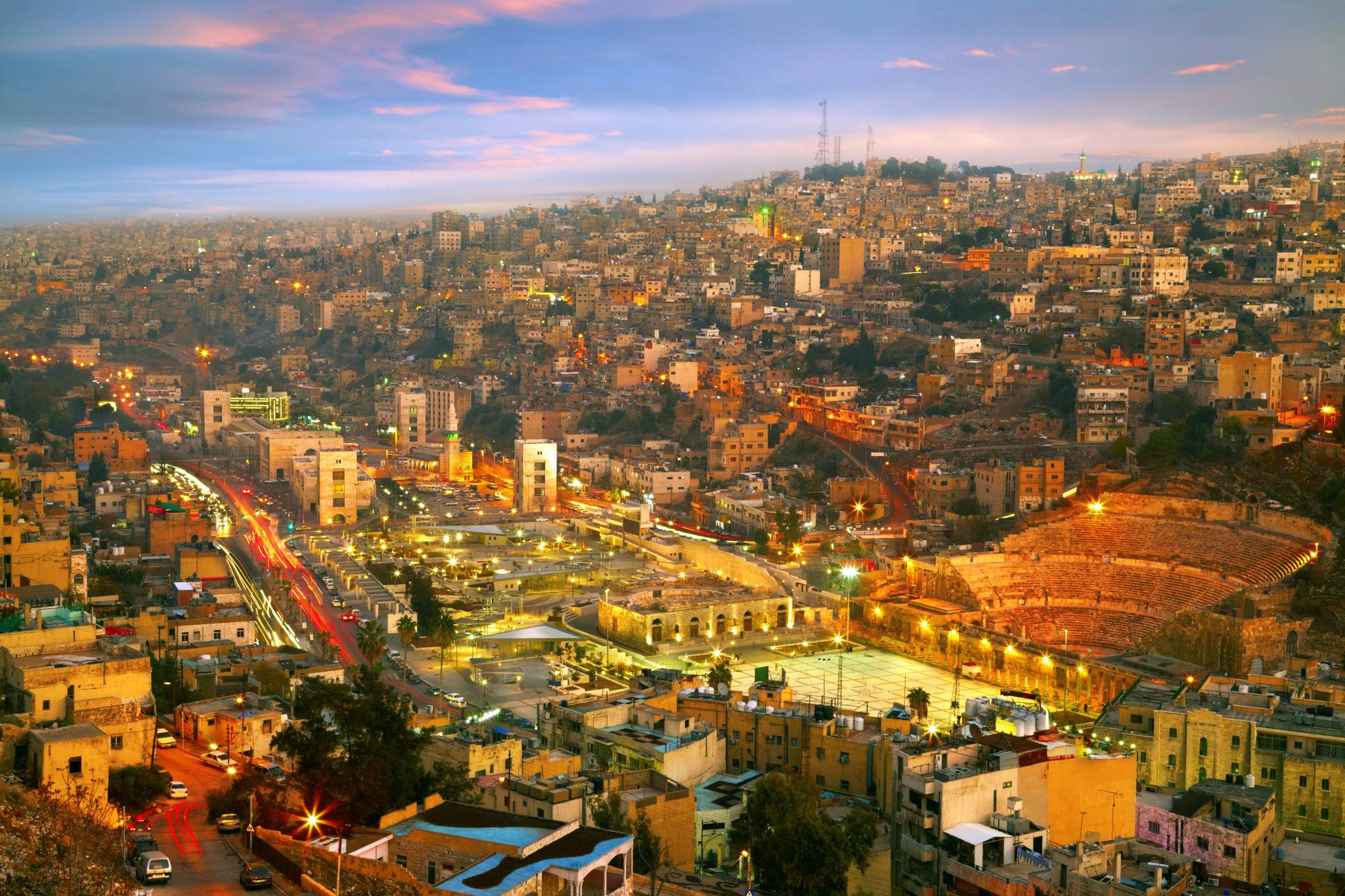 vista panoramica della citta di amman