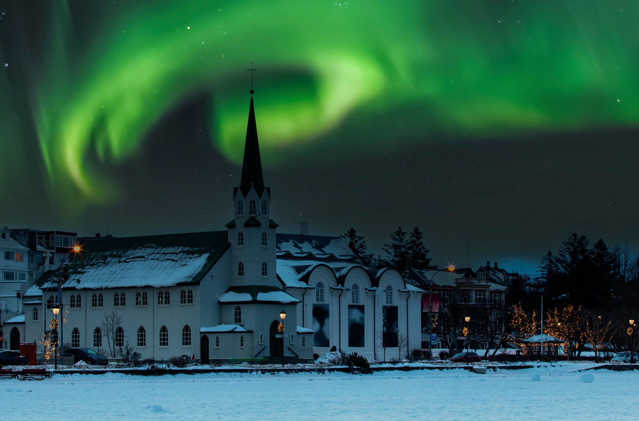 aurora boreale a reykjavik