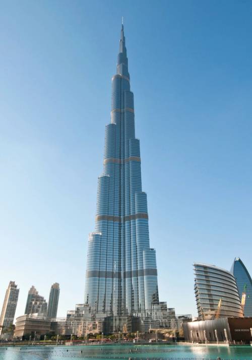 vista panoramica del burj khalifa a dubai