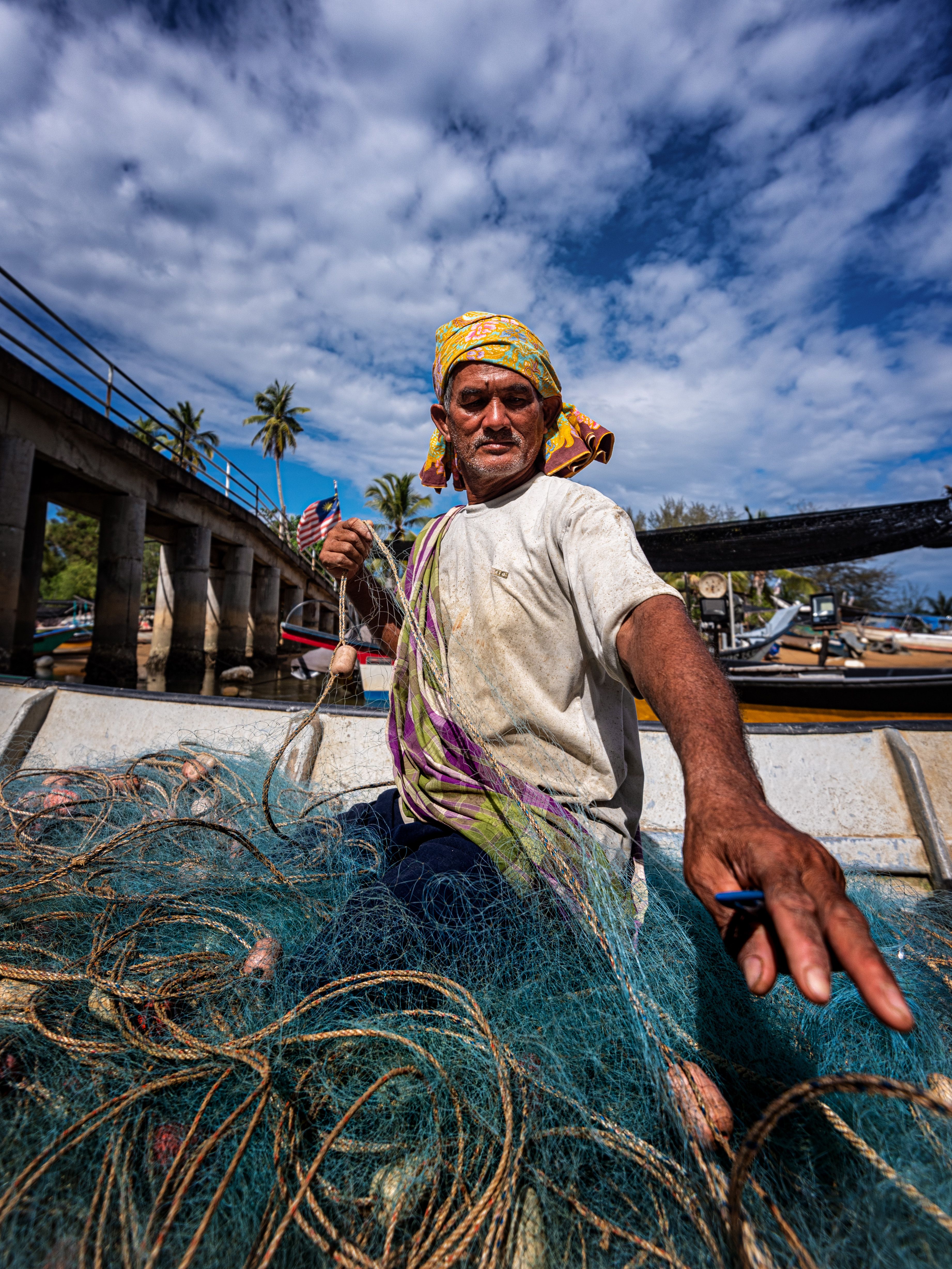 pescatore in malesia