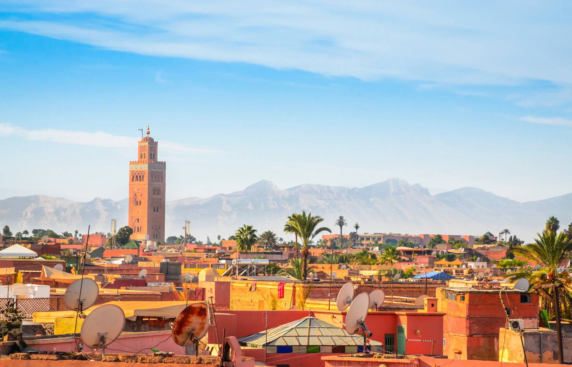 red roofs of Marrakesh