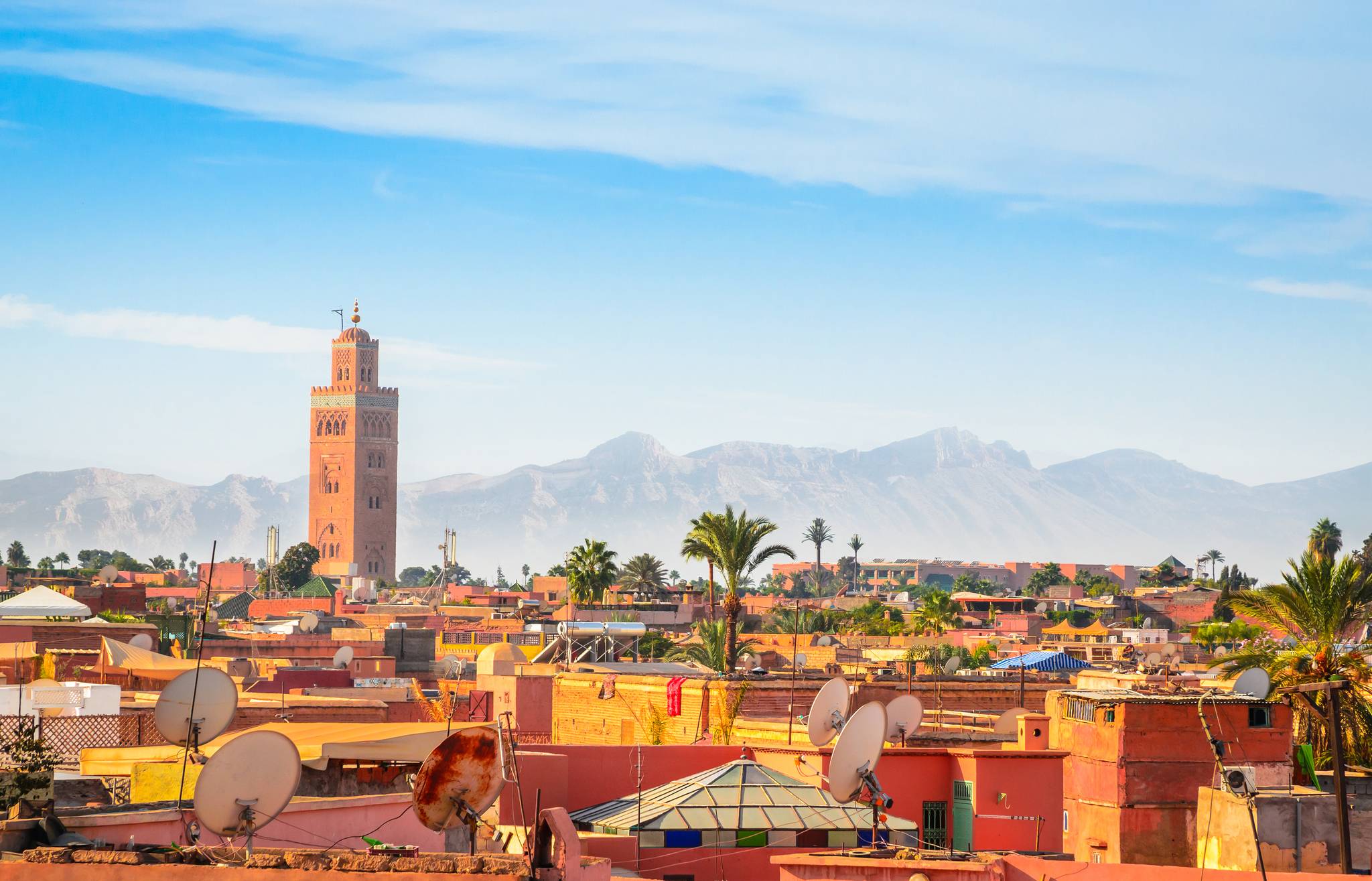 tetti rossi di marrakesh