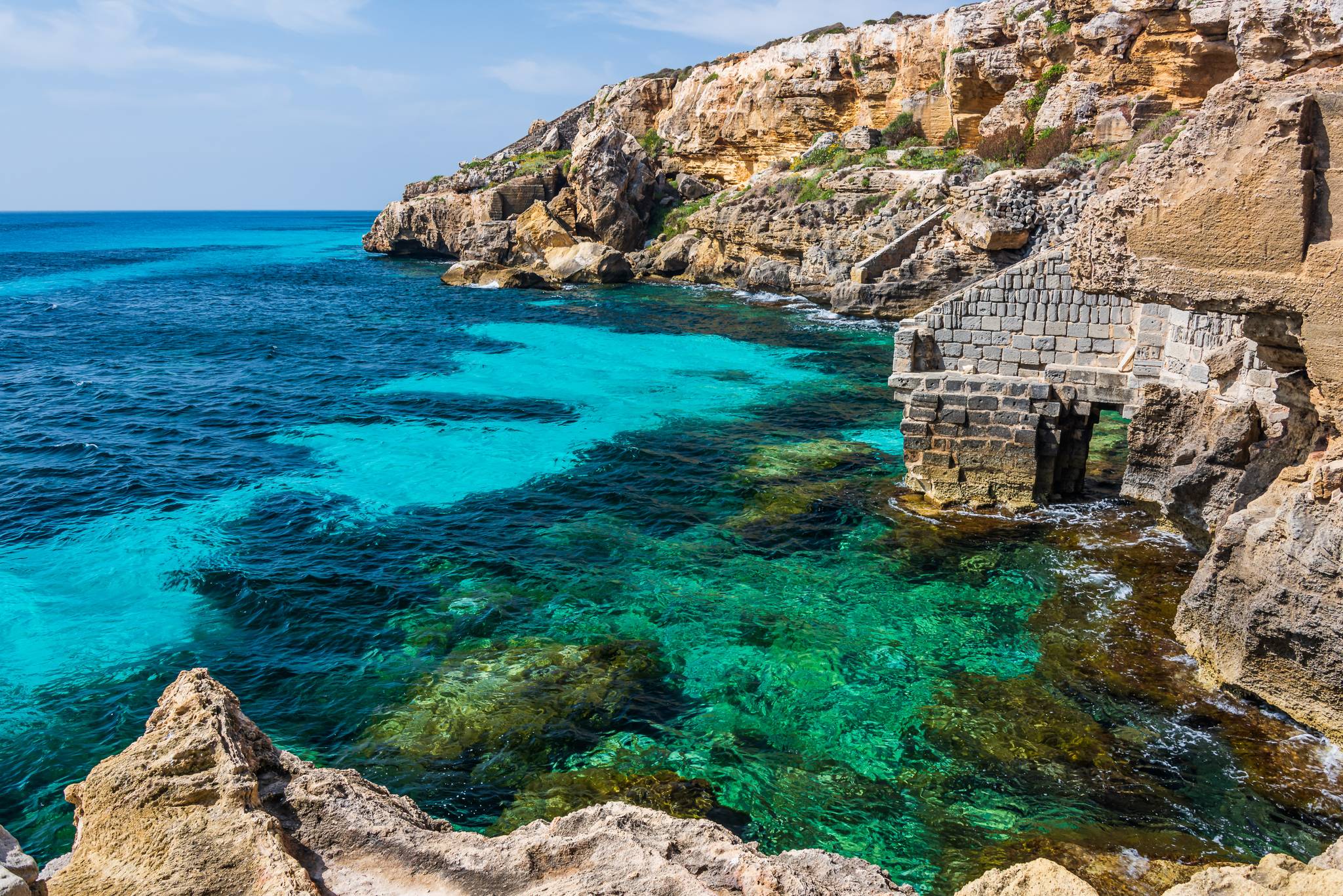 Favignana Sea Egadi Sicily