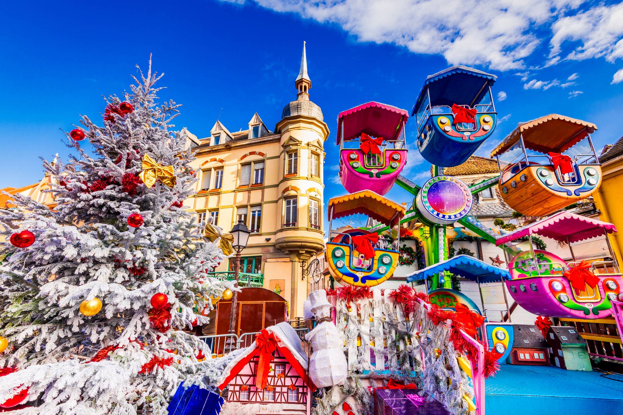 albero di natale giostre colmar francia