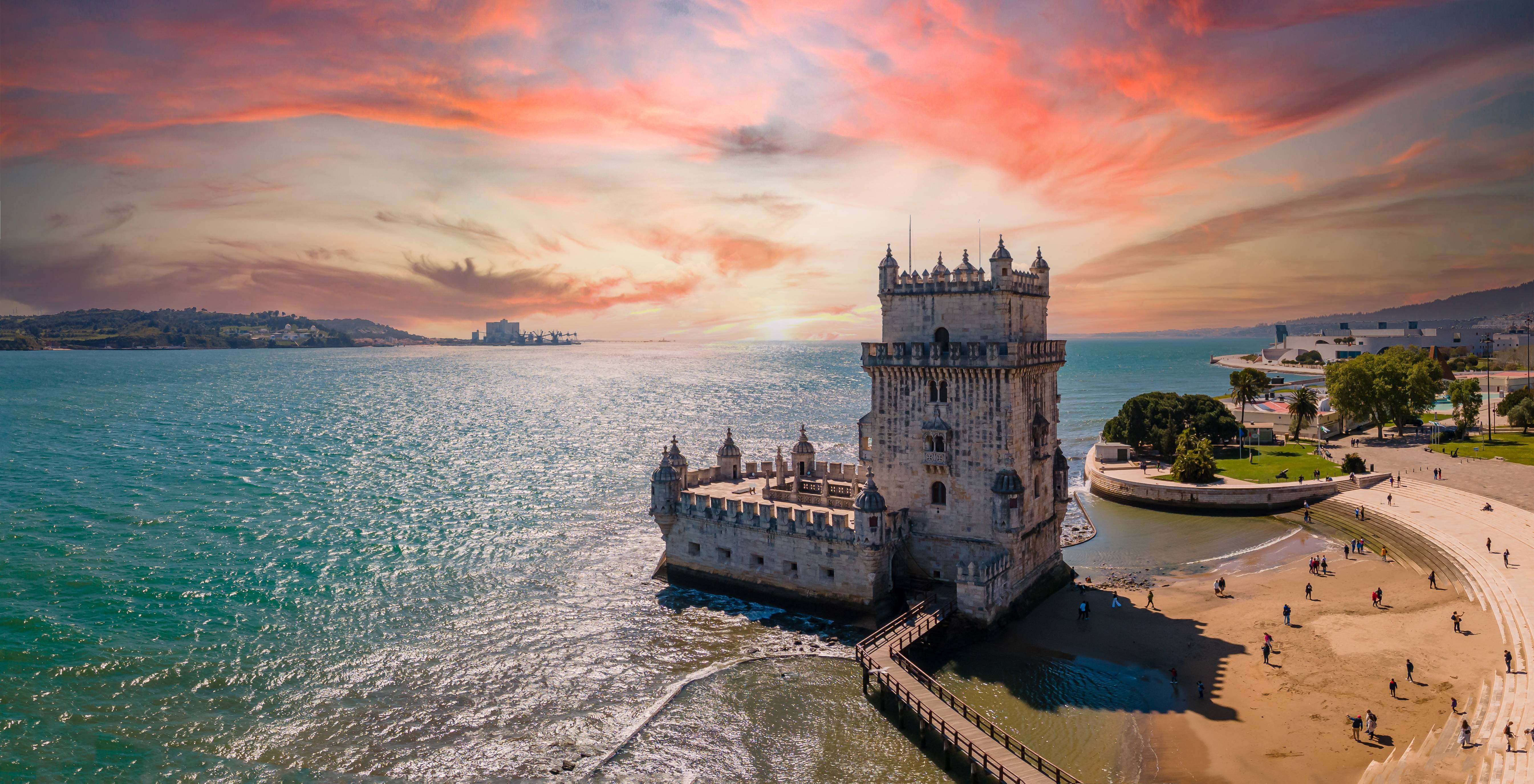 panorama sulla torre di belem