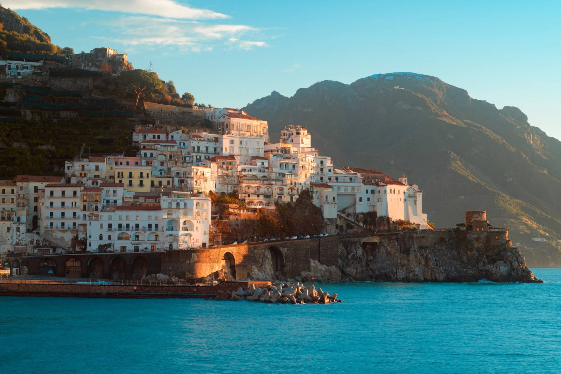 panoramic view of amalfi