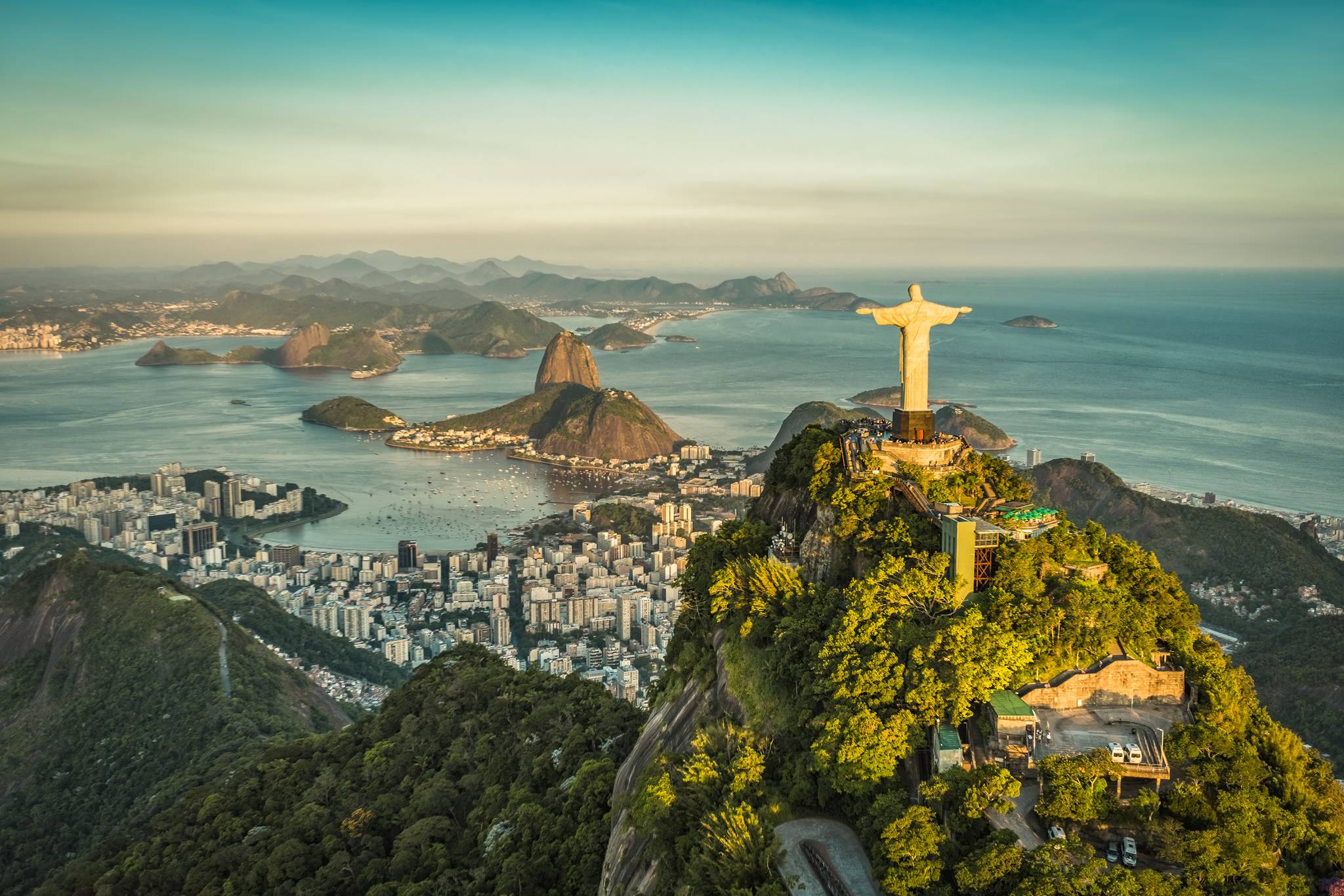 vista sulla citta di rio de janeiro dal cristo redentore