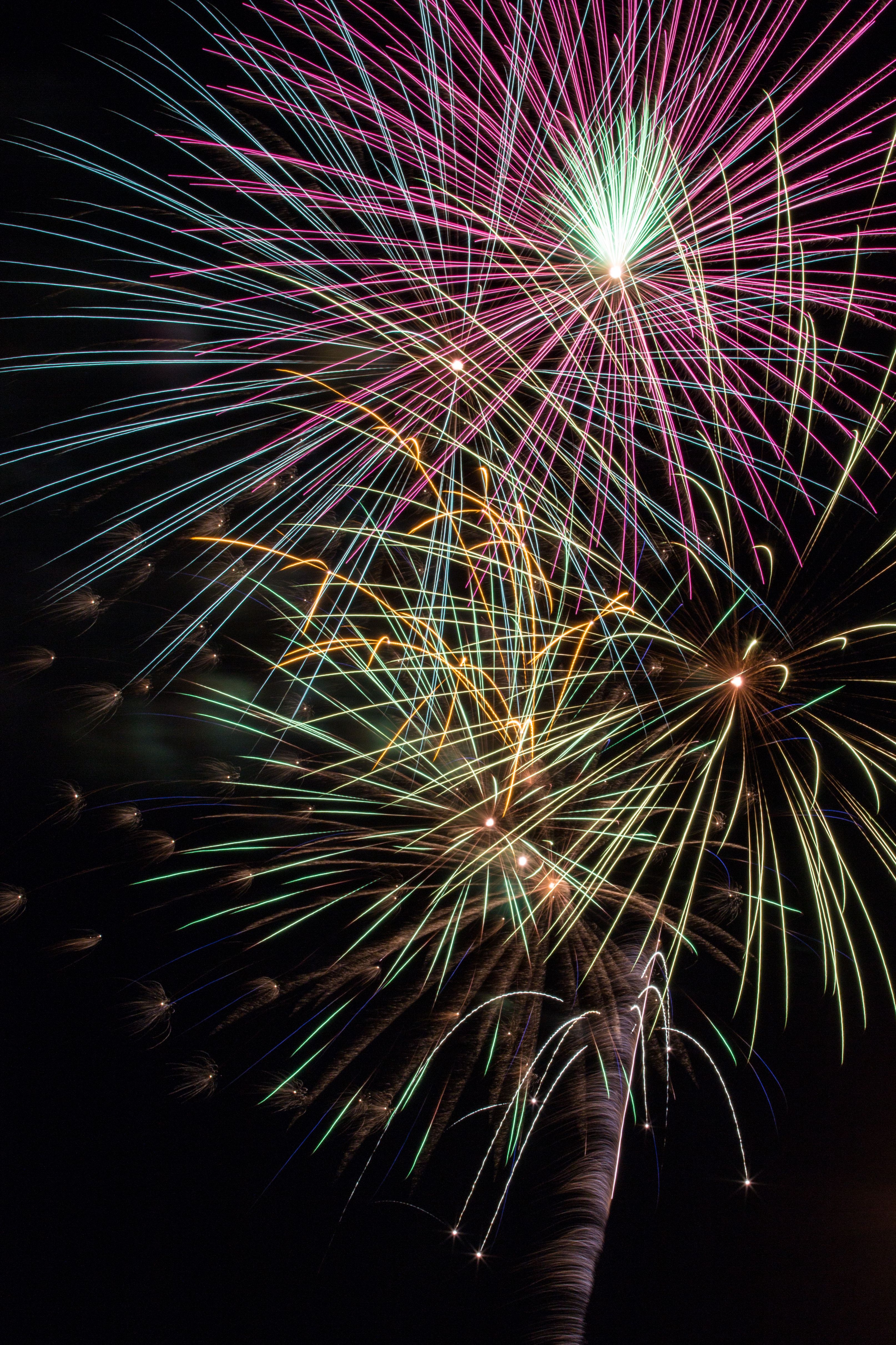 New Year's fireworks in Sicily