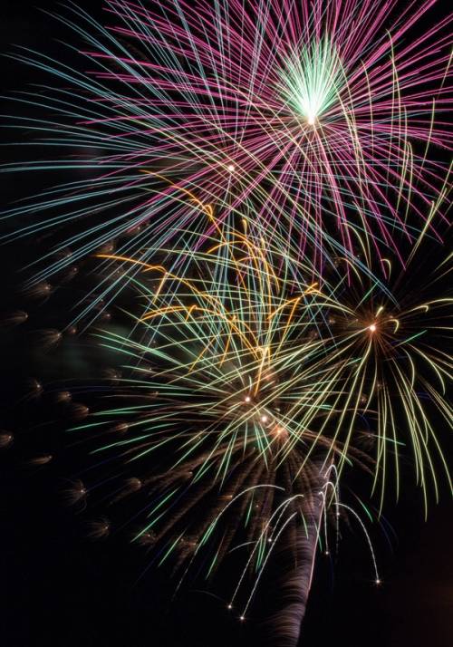 New Year's fireworks in Sicily