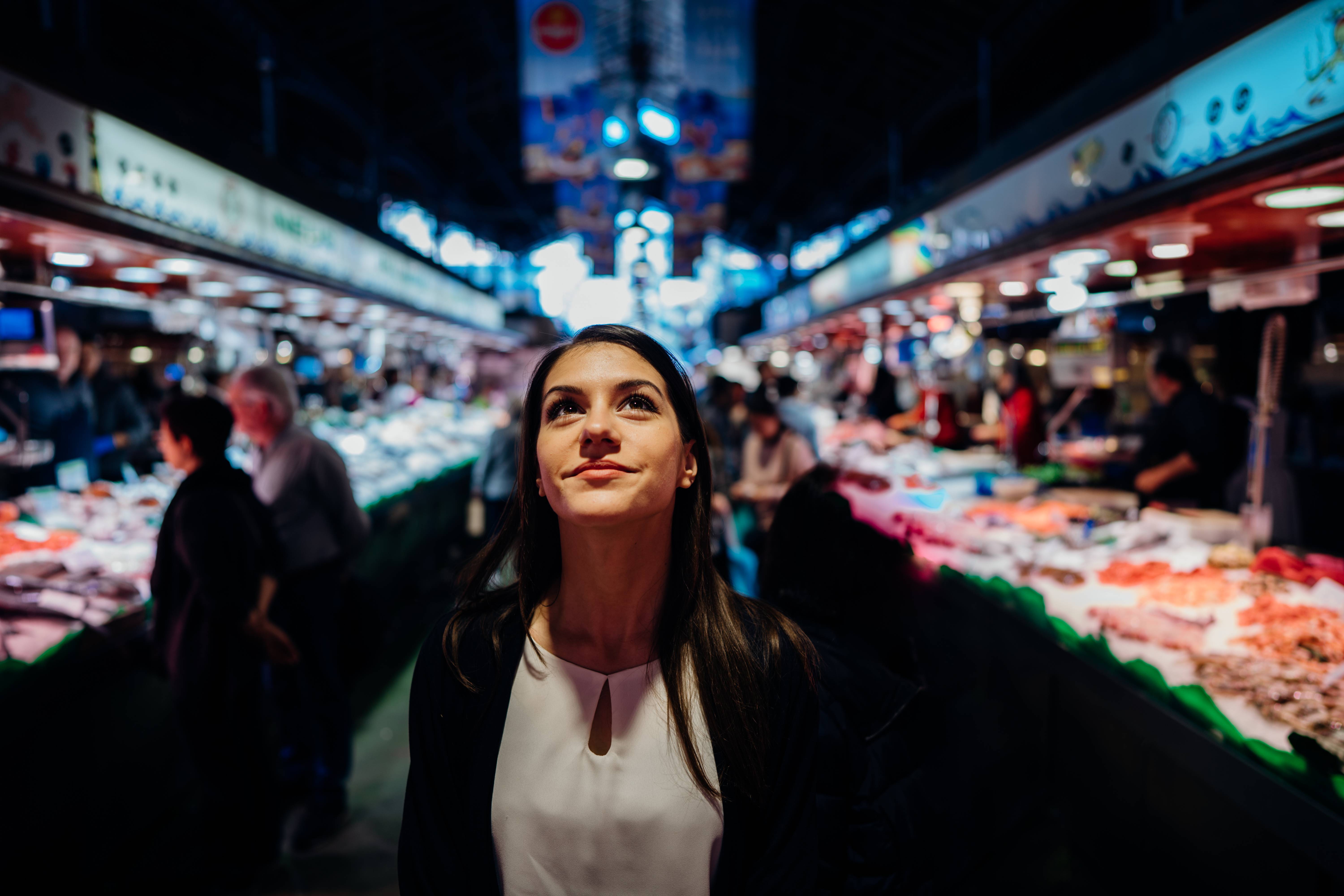 ragazza a la boqueria