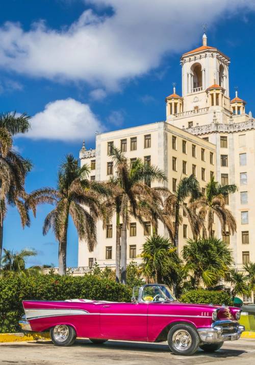 typical vintage car in Cuba