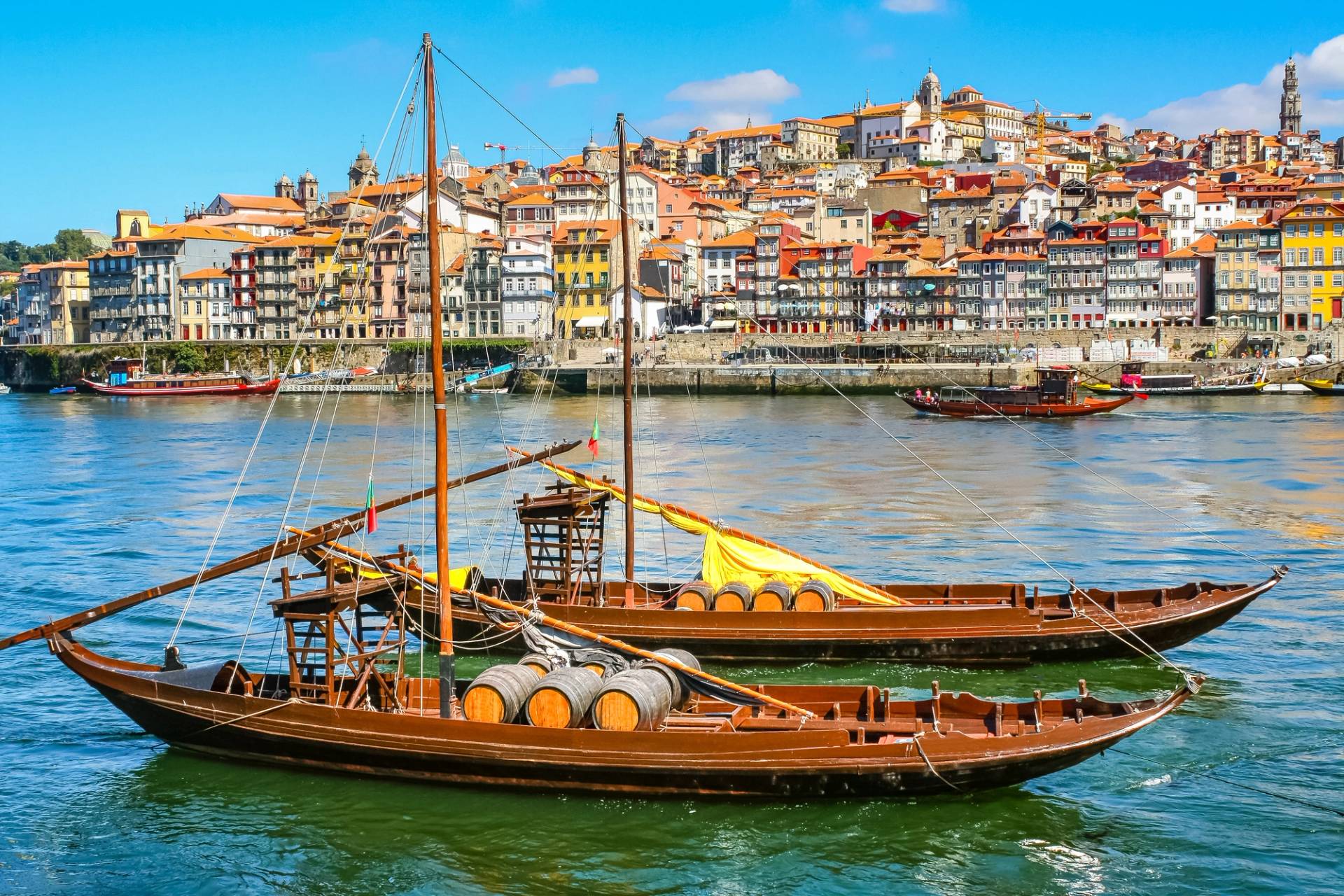barche fiume oporto portogallo