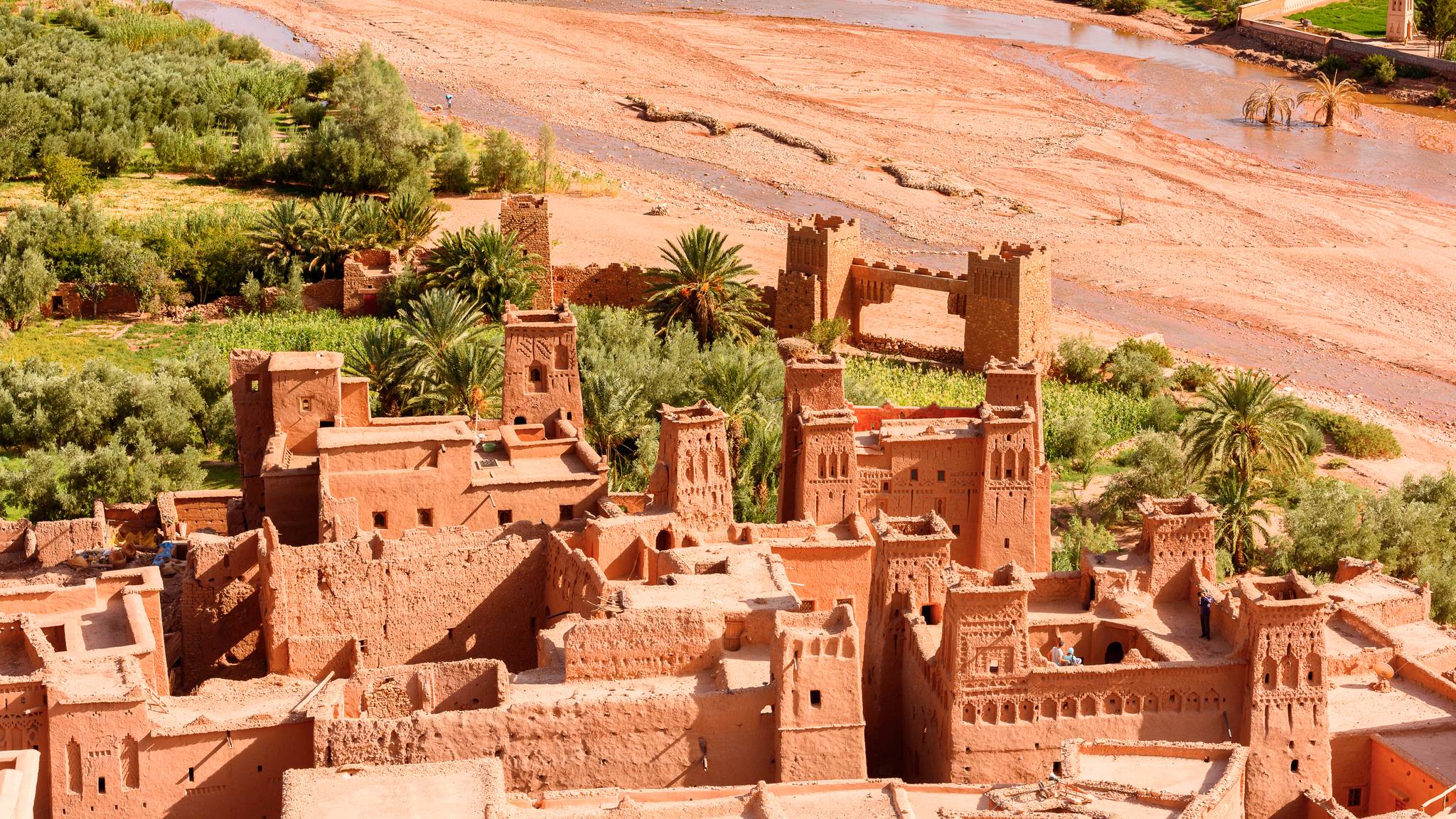 medieval city view ait benhaddou