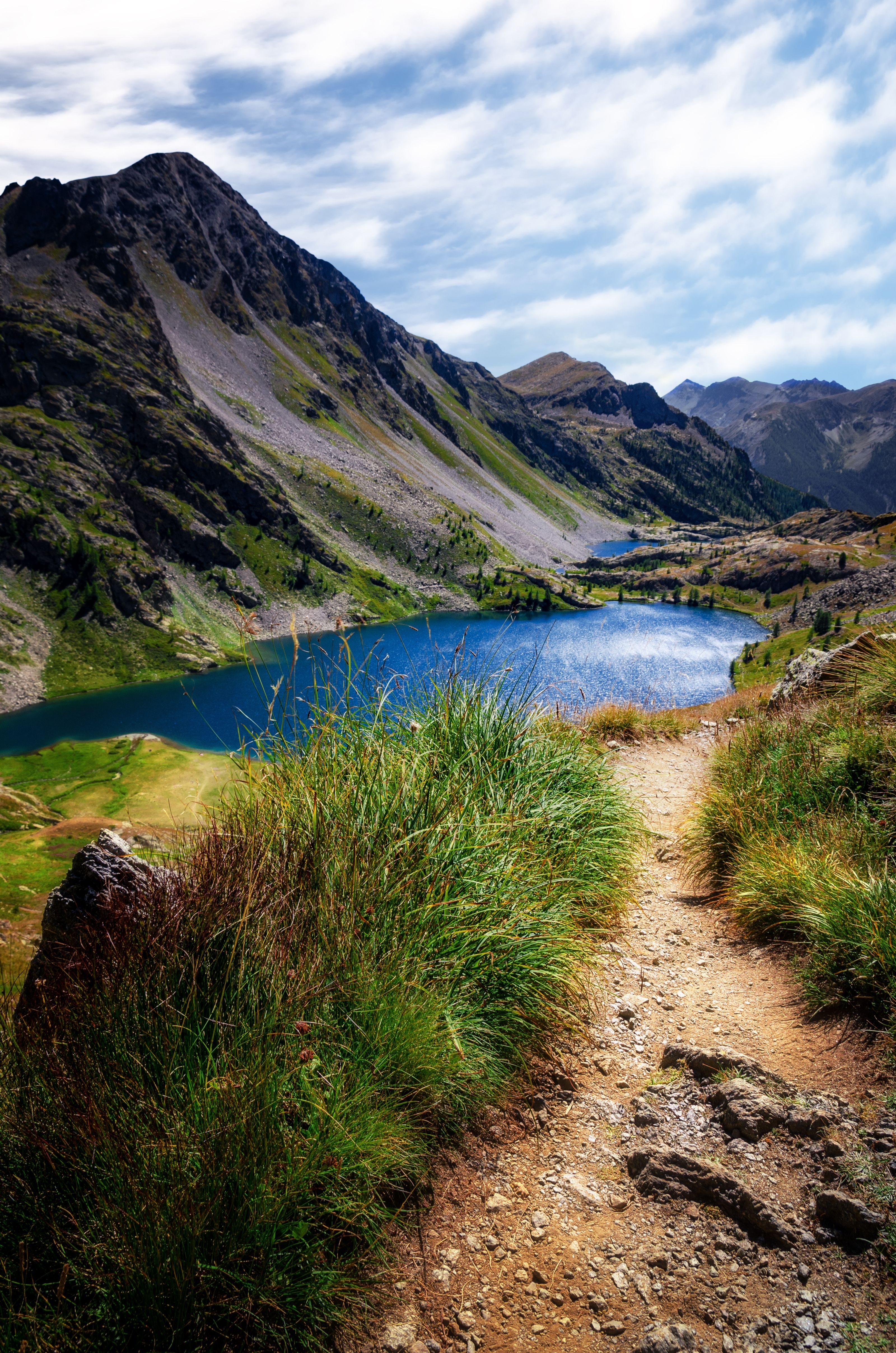 lago nel parc national du mercantour