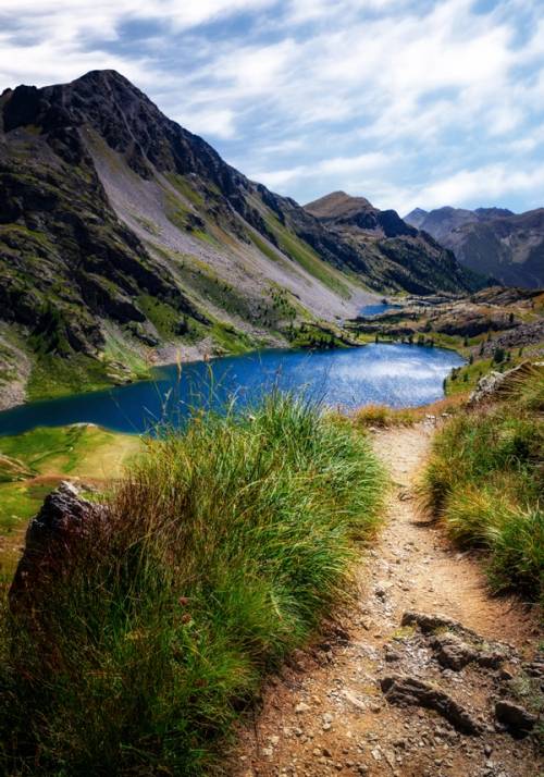 lago nel parc national du mercantour