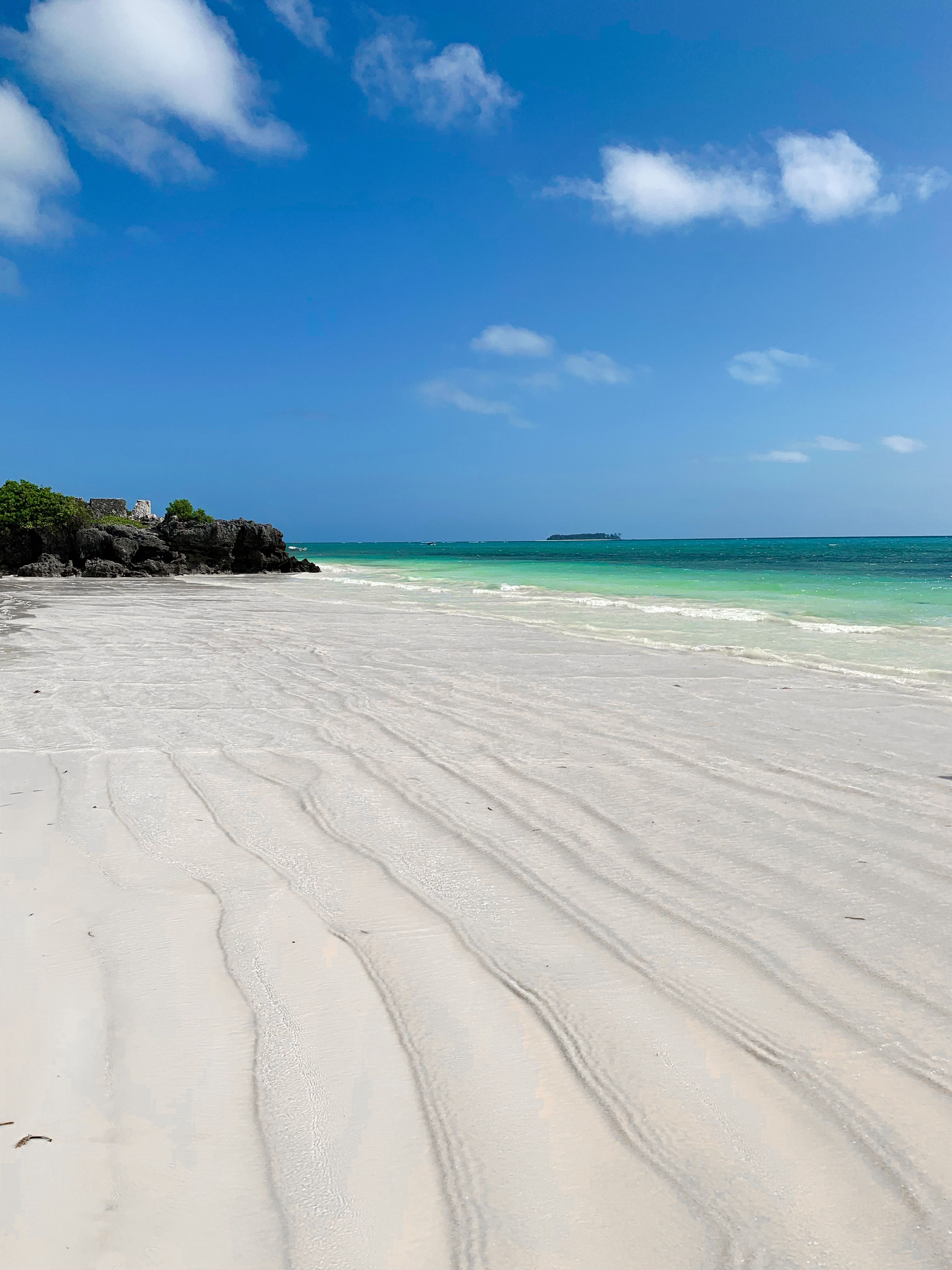 white beach in Zanzibar
