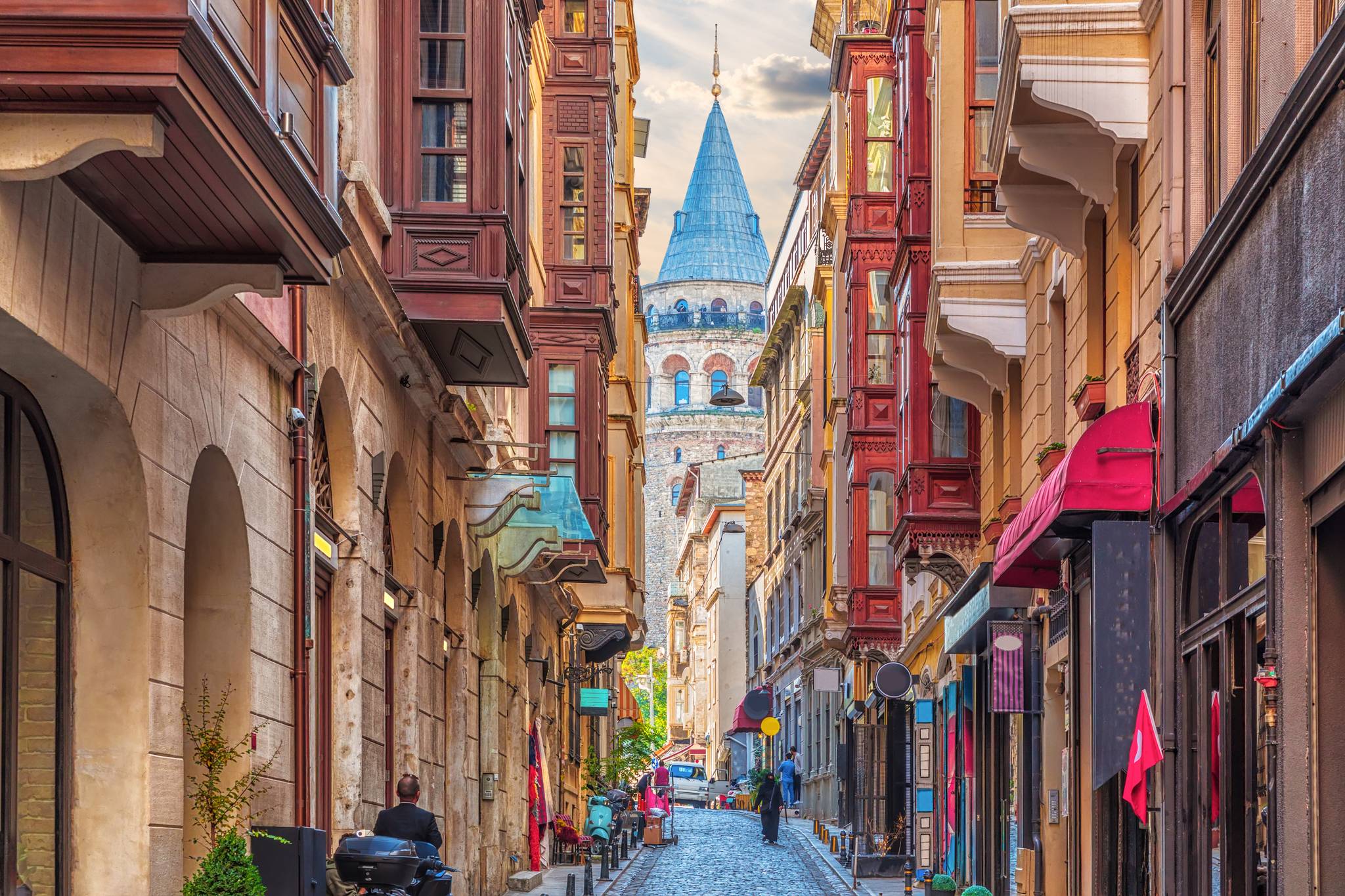 vista sulla torre di galata