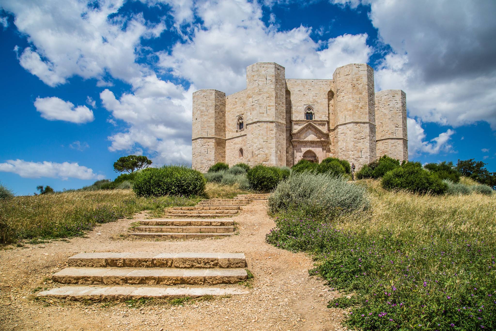 scalinata ingresso castel del monte