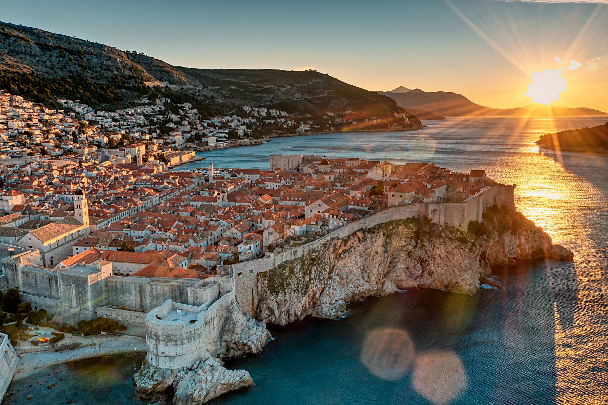dubrovnik al tramonto