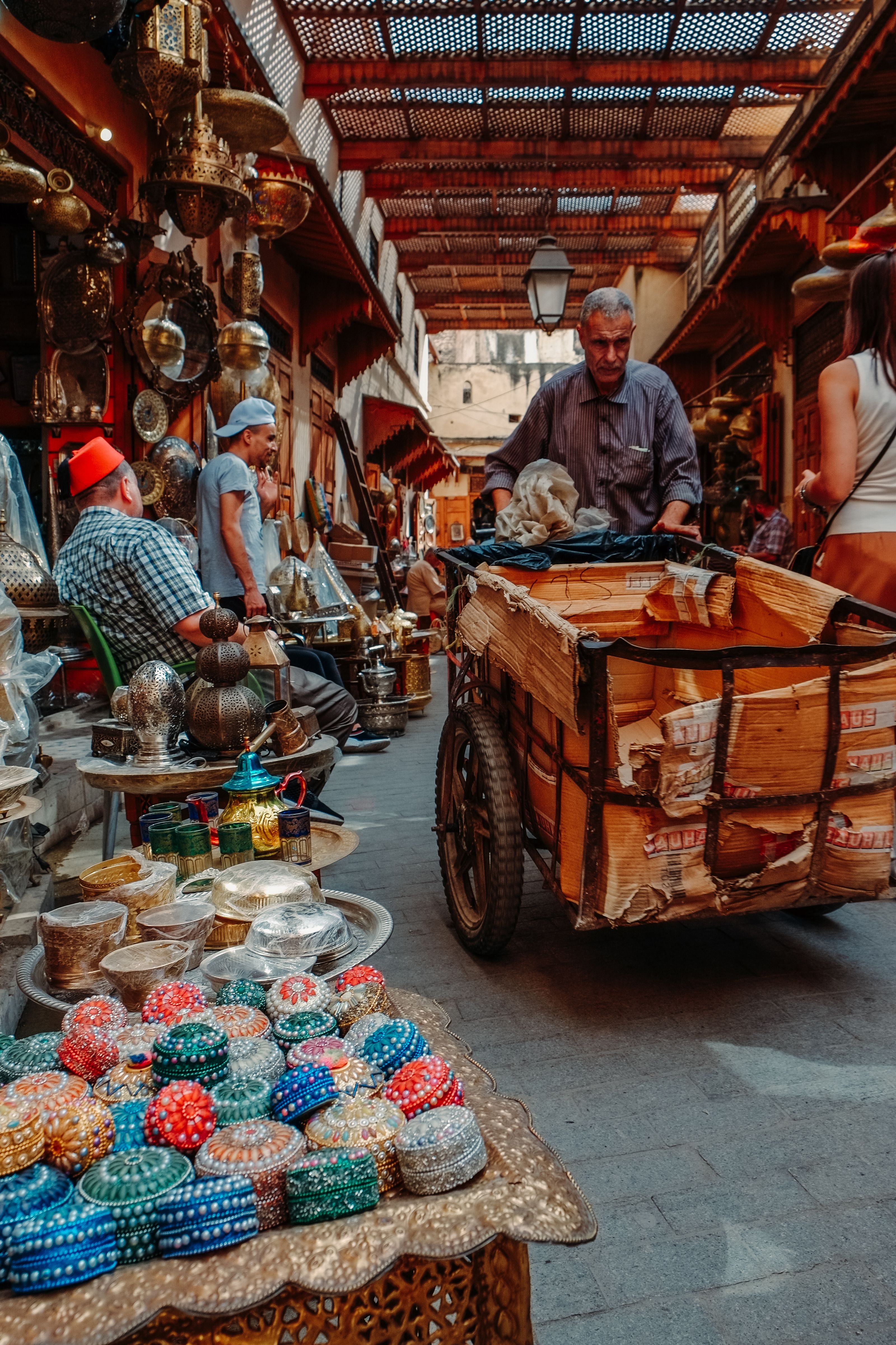 Moroccan market of Fez