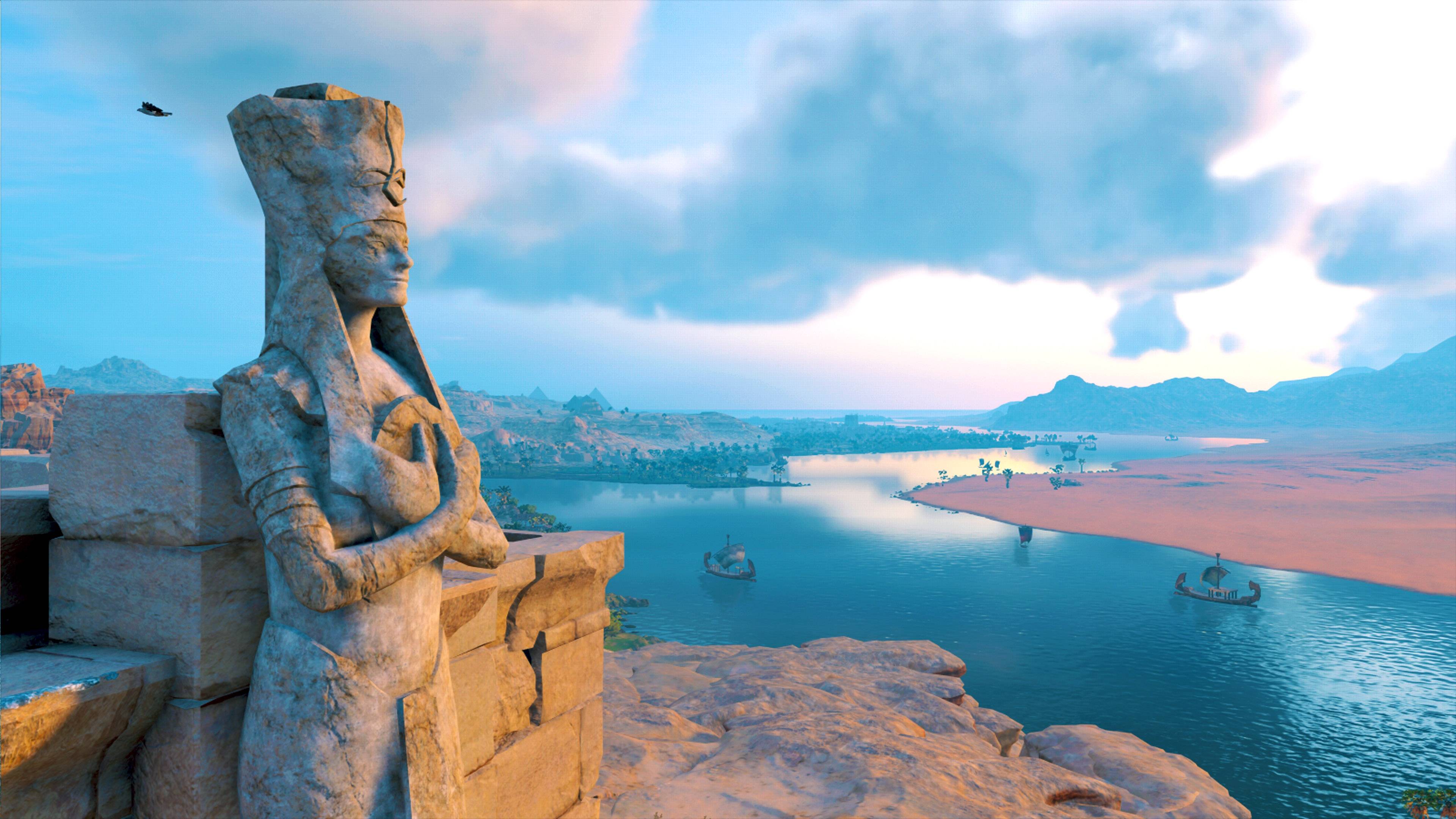 pharaoh on the Nile river