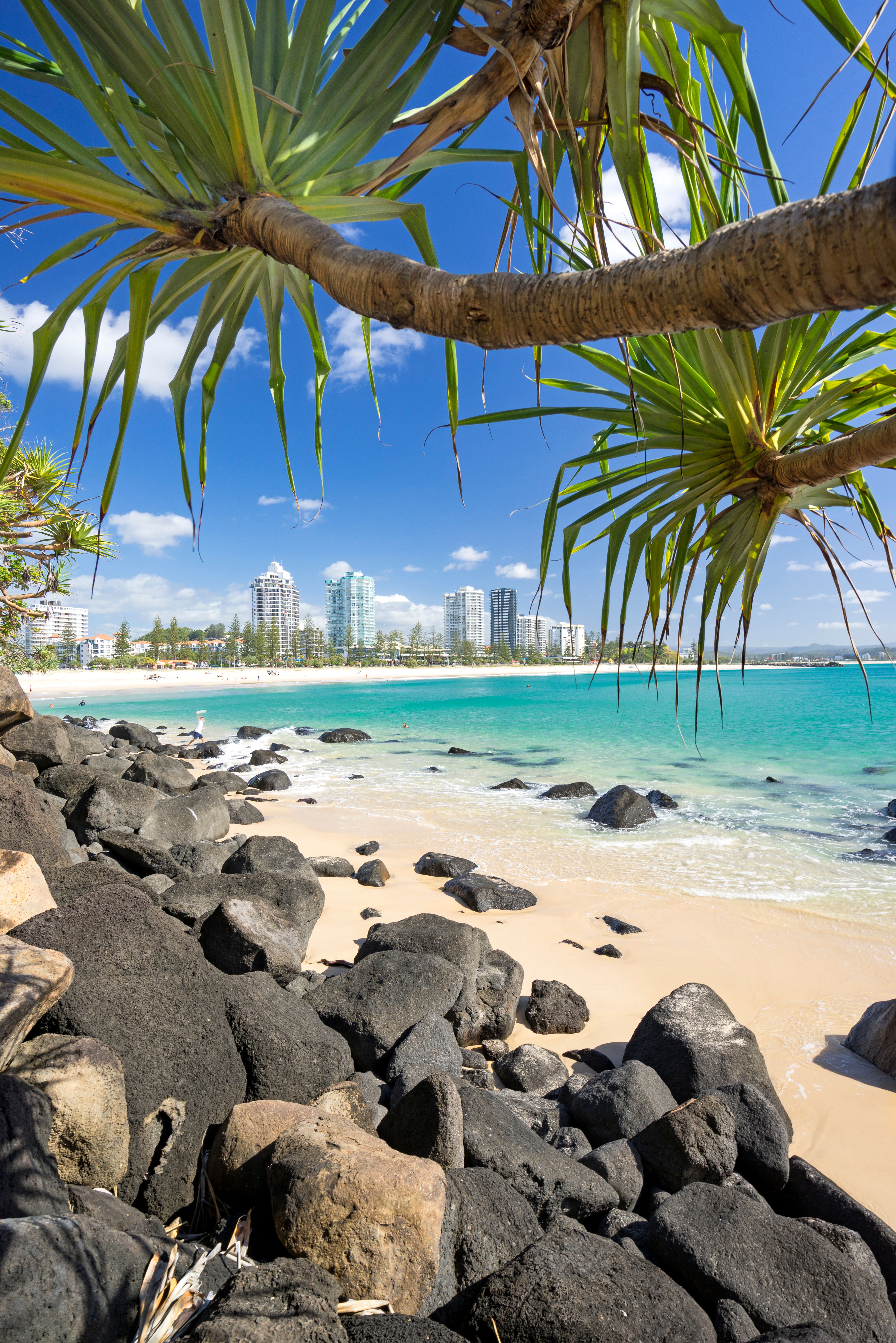 spiaggia vicina alla citta in australia
