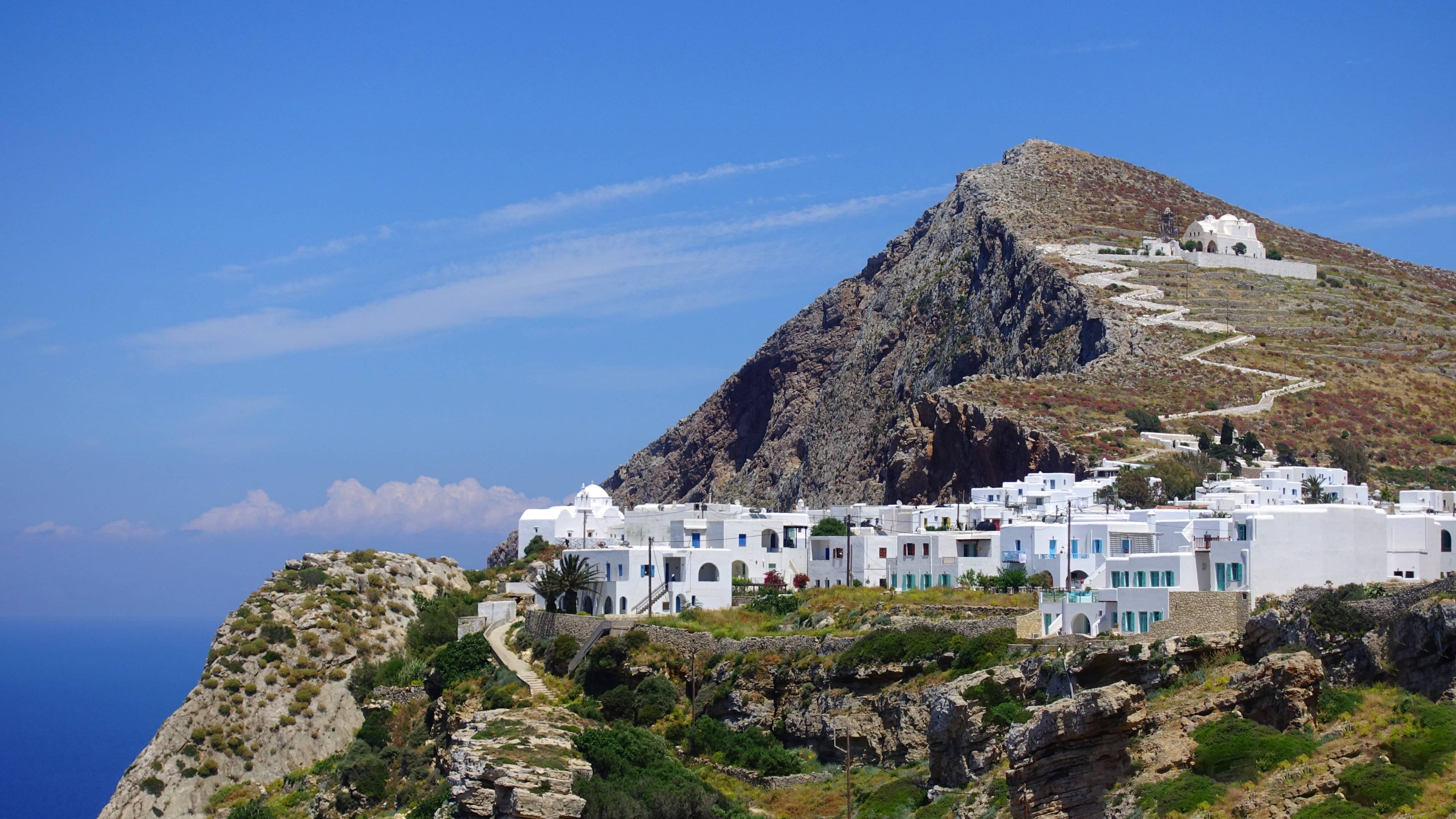 villaggio di ano meria isola di folegandros in grecia